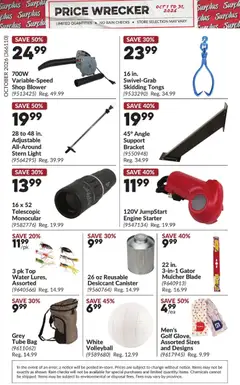 Preview of Princess Auto flyer - Price Wrecker from shop Princess Auto valid from Oct 1, 2026 | Page: 26 | Products: Water, Bag
