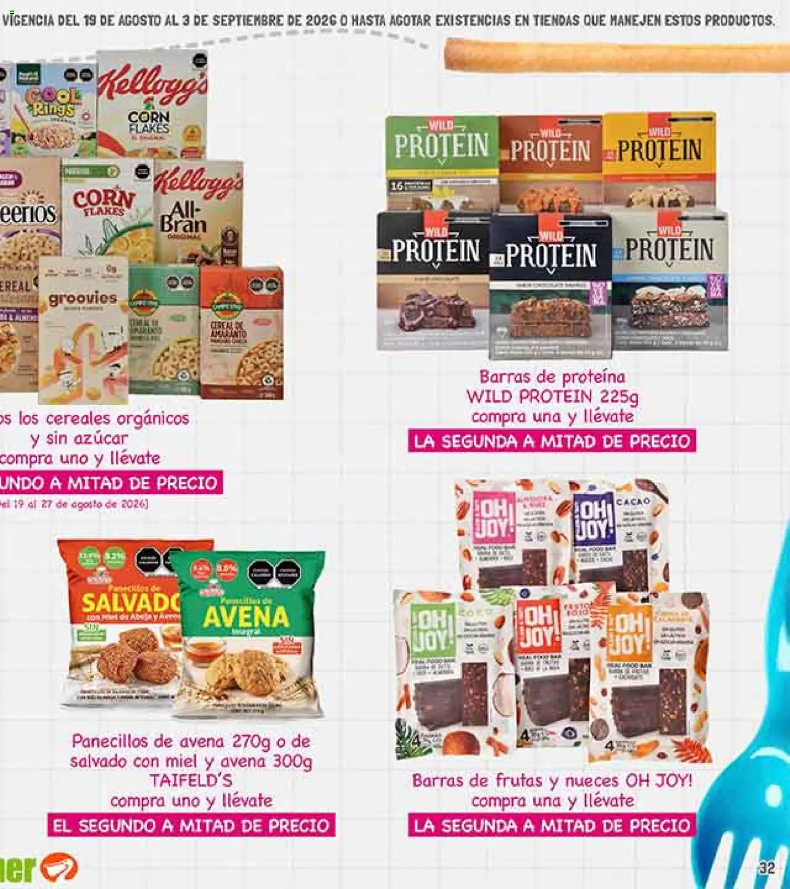 Nuevas ofertas de La Comer válidas en toda la República Mexicana desde el 19/08/2026. ¡Encuentra las mejores ofertas en La Comer folleto! | Página: 63 | Productos: Azúcar, Avena, Cacao, Miel
