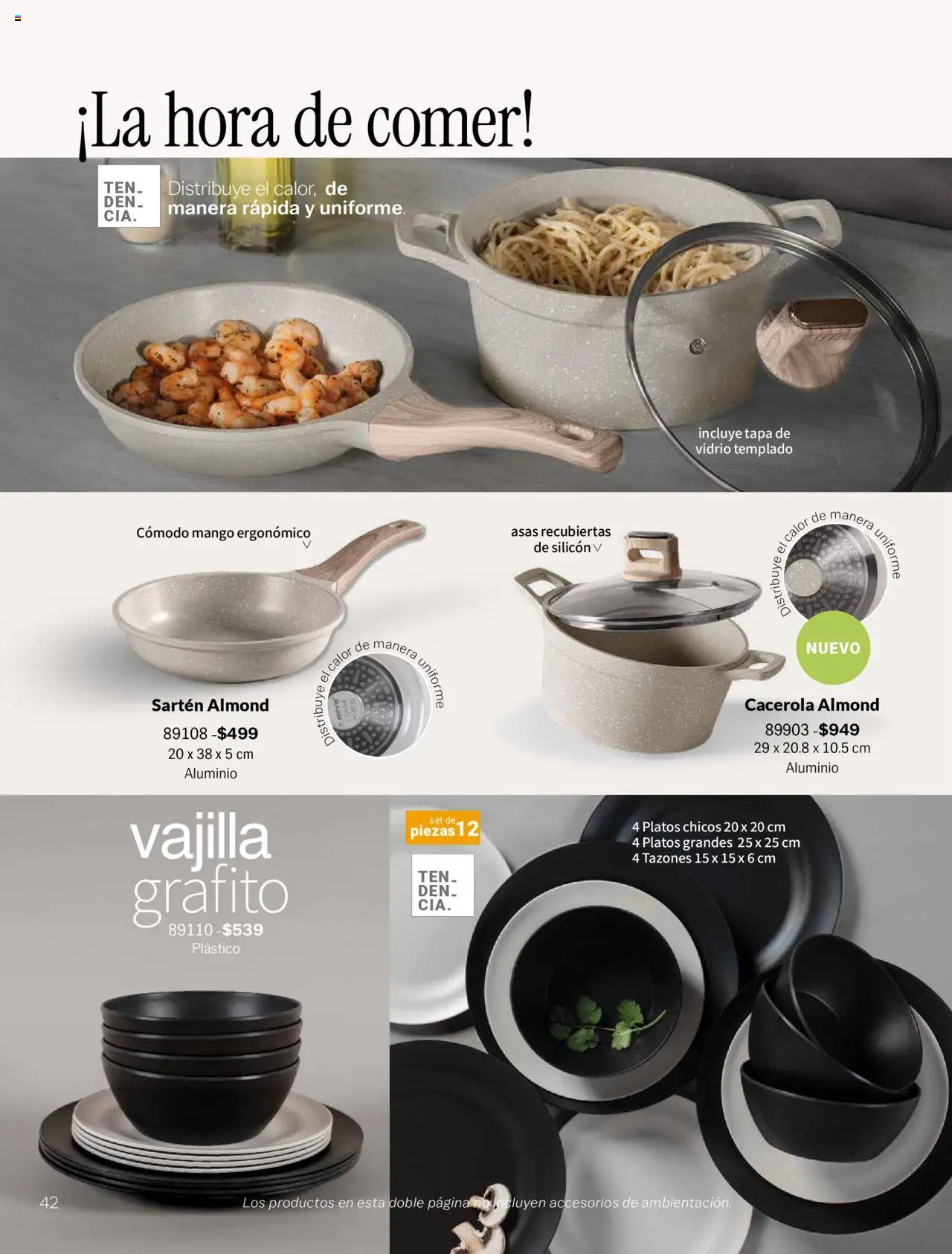 Nuevas ofertas de Vianney válidas en toda la República Mexicana desde el 05/09/2025. ¡Encuentra las mejores ofertas en Vianney - Catálogo - Biasi! | Página: 44 | Productos: Vajilla, Mango, Cacerola, Sartén