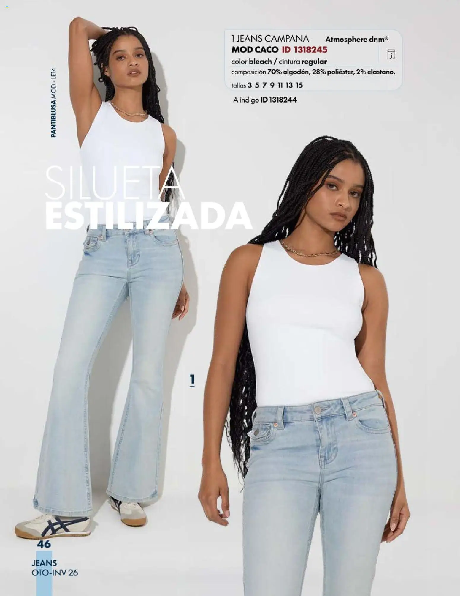 Nuevas ofertas de Price Shoes válidas en toda la República Mexicana desde el 03/08/2026. ¡Encuentra las mejores ofertas en Price Shoes catálogo Jeans! | Página: 46 | Productos: Campana