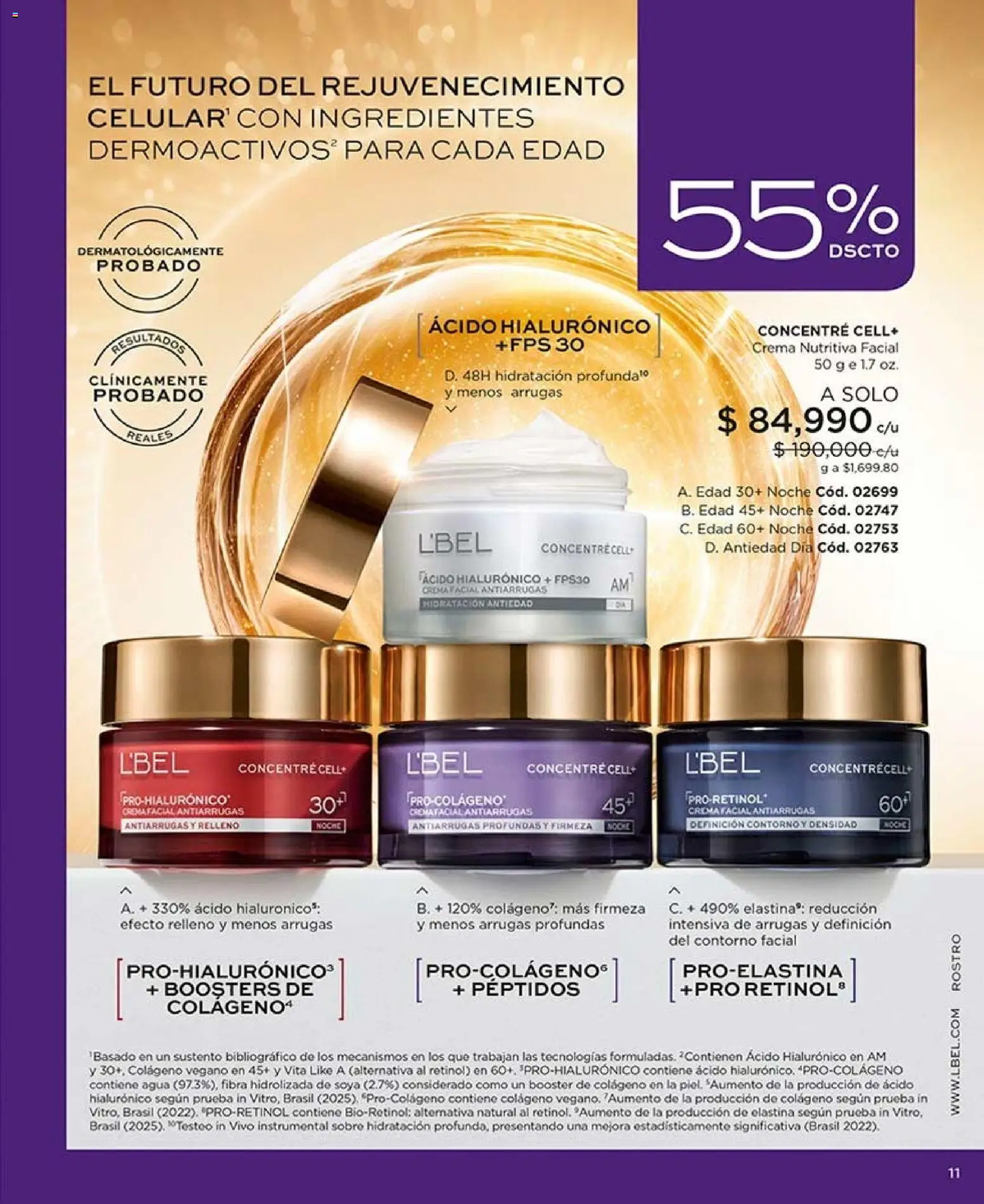 L'Bel revista - valida desde el 28/08/2026 | Página: 11 | Productos: Agua, Crema, Sobre, Contorno