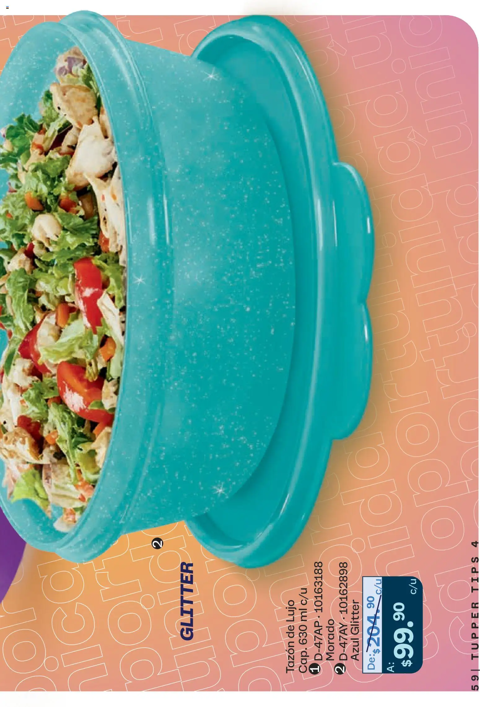 Nuevas ofertas de Tupperware válidas en toda la República Mexicana desde el 23.03.2026. ¡Encuentra las mejores ofertas en Tupperware catálogo! | Página: 59 | Productos: Glitter, Tupper