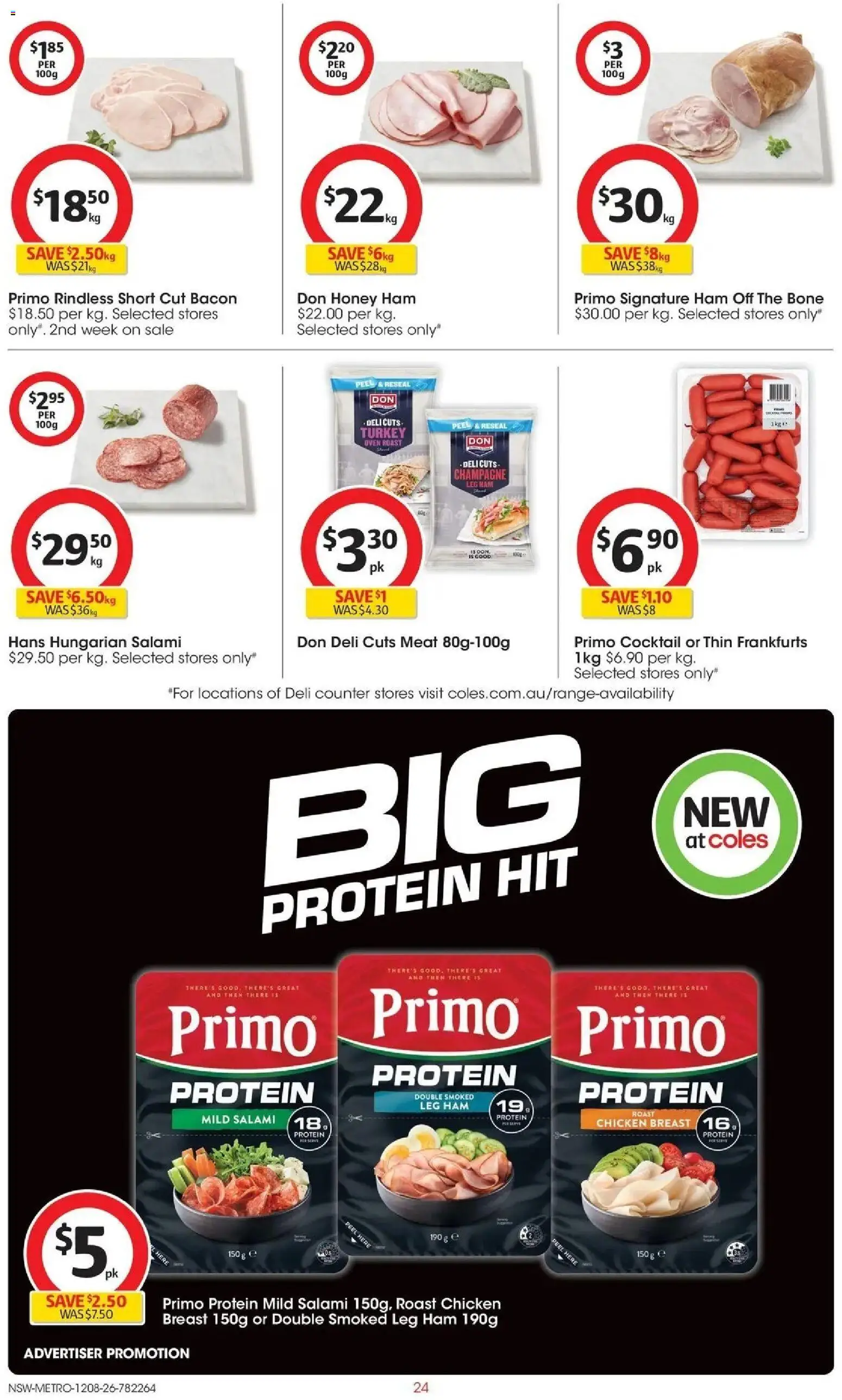 Coles catalogue - valid from 12/08/2026 | Page: 24 | Products: Chicken, Chicken breast, Turkey, Roast