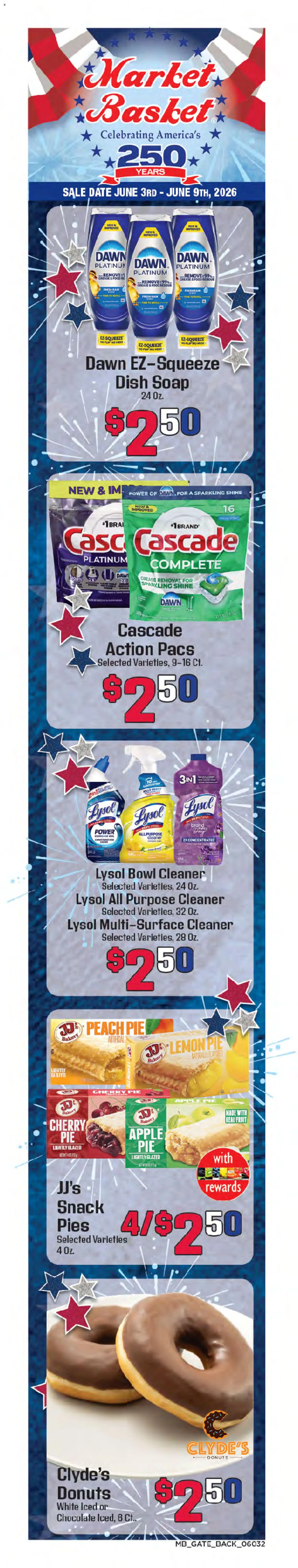 Market Basket Weekly Ad - valid from 03.06.2026 | Page: 2 | Products: Soap, Peach, Apple Pie, Cherry Pie