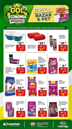 Semar Supermercado ofertas Bazar e Pet - Pré-Visualização do folheto da loja Semar Supermercado, válido de 23/06/2026