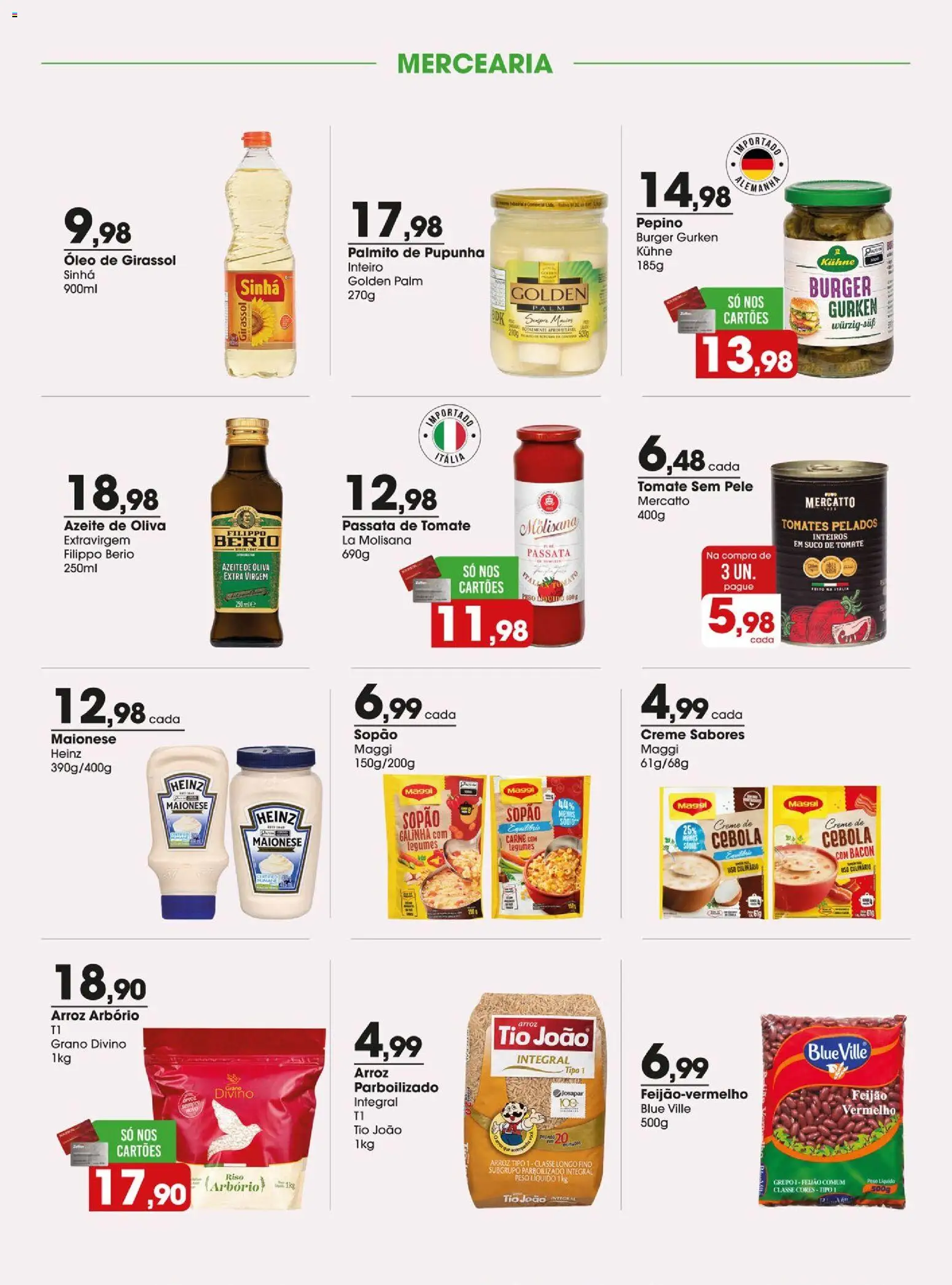 Zaffari Folheto - válido de 30/06/2026 | Página: 3 | Produtos: Cebola, Arroz, Óleo de girassol, Maionese