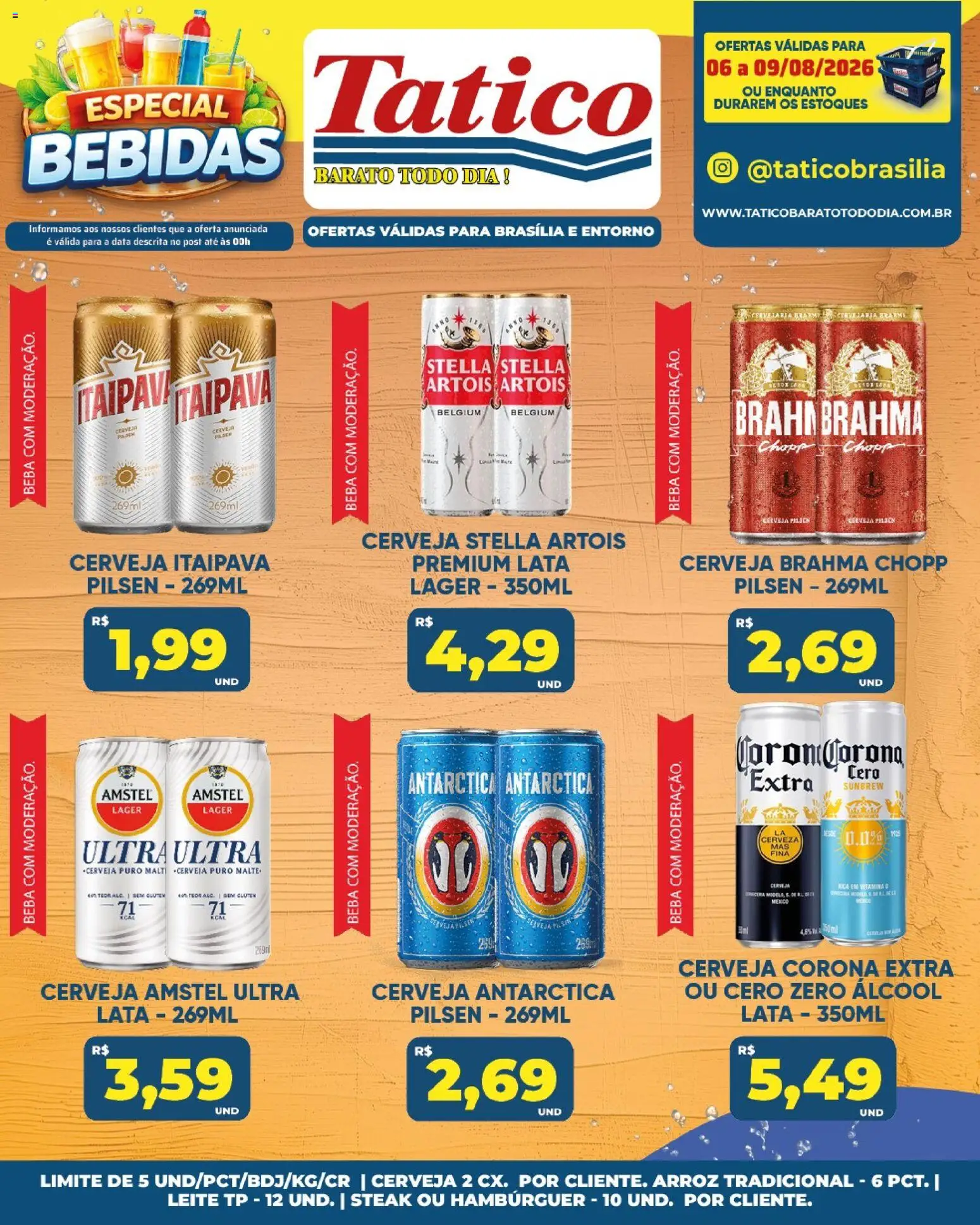 Tatico Folheto - válido de 07/08/2026 | Página: 47 | Produtos: Bebidas, Leite, Vitamina d, Cerveja Corona