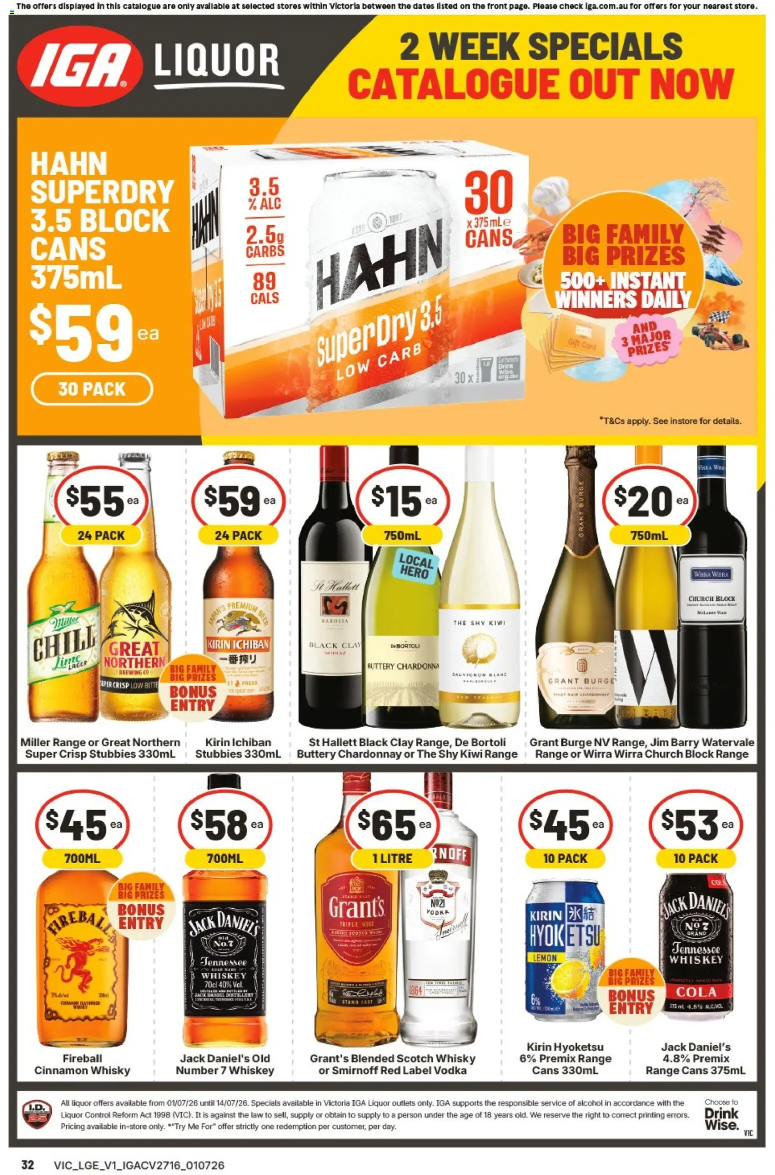 IGA catalogue - valid from 01/07/2026 | Page: 31 | Products: Whiskey, Lemon, Scotch, Clay