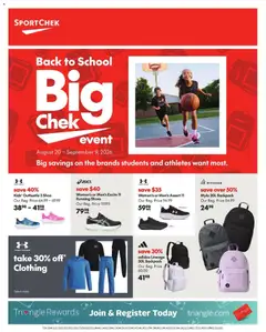 Preview of Sport Chek flyer / circulaire from shop Sport Chek valid from Aug 20, 2026