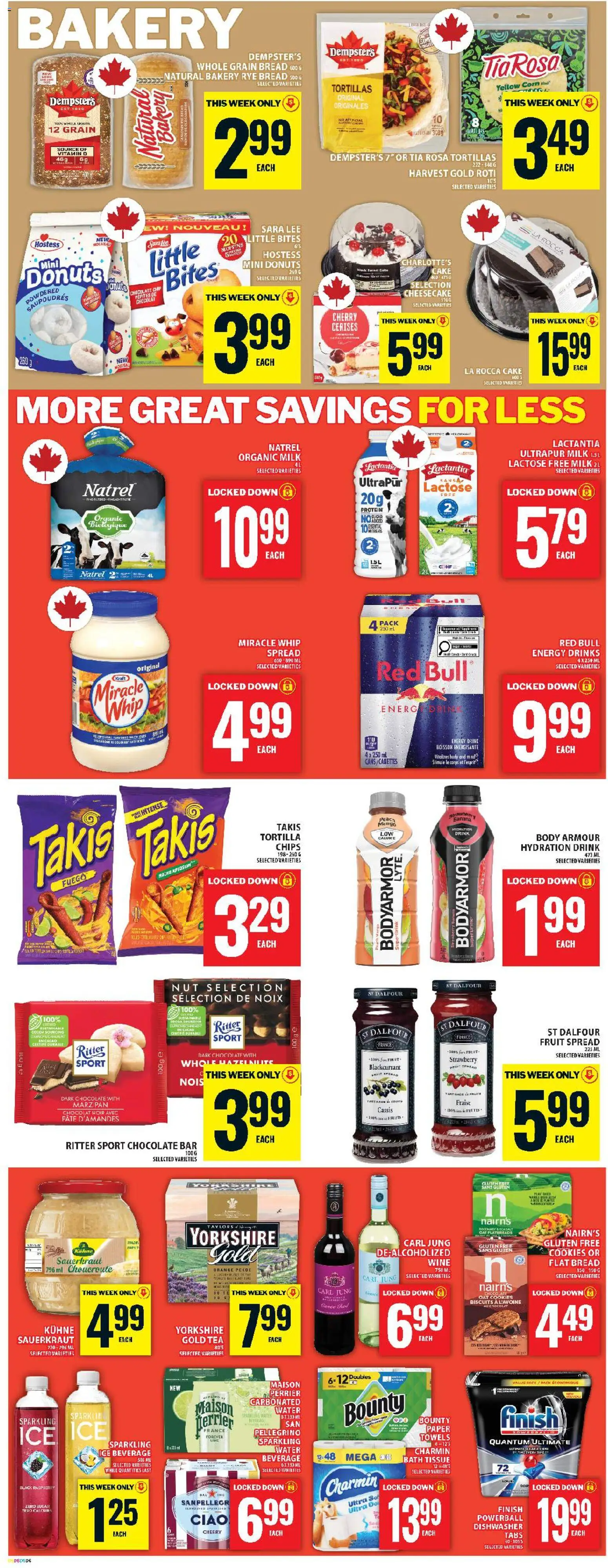 Food Basics flyer valid from 07.05.2026 | Page: 8 | Products: Chips, Bakery, Bread, Wine