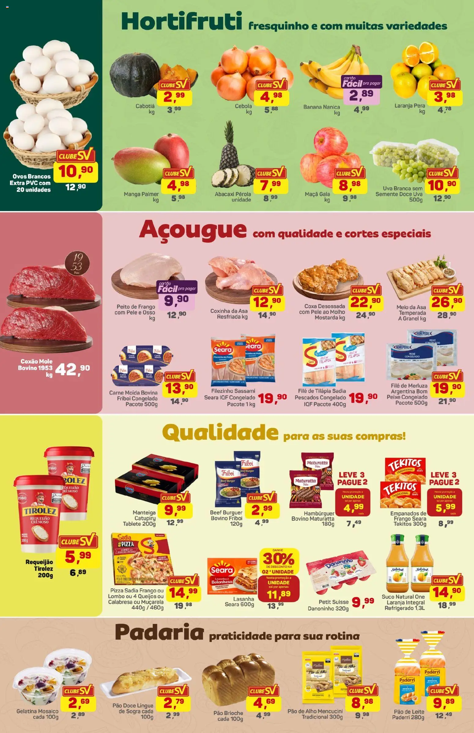 Supermercados São Vicente Folheto - válido de 01.05.2026 | Página: 2 | Produtos: Alho, Pao de alho, Suco, Sal