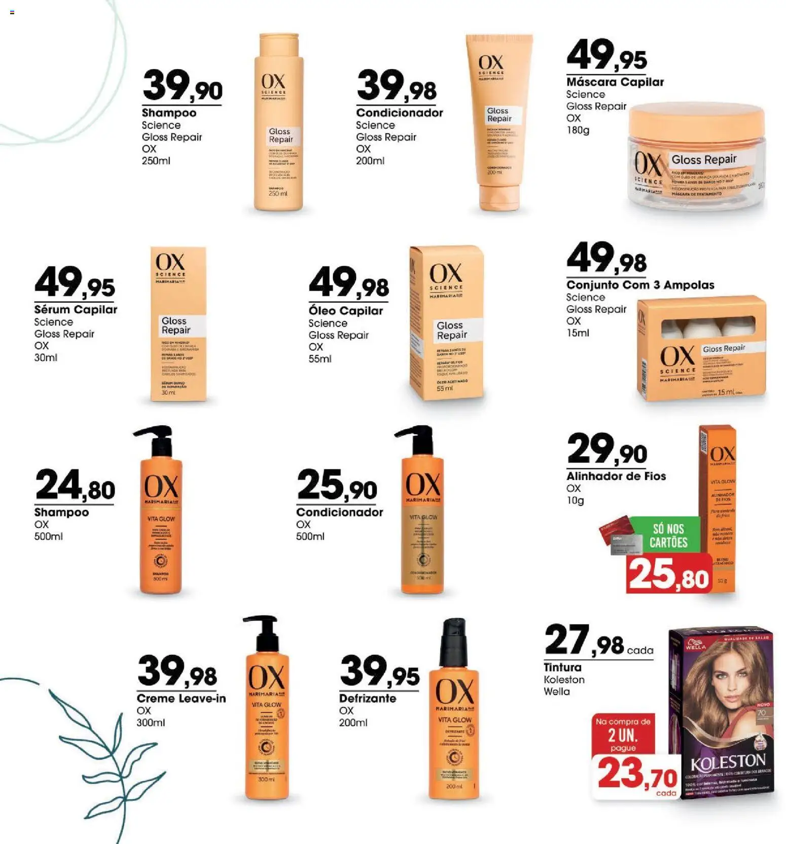 Zaffari Folheto - válido de 07.05.2026 | Página: 4 | Produtos: Defrizante, Linhaça, Condicionador, Sérum