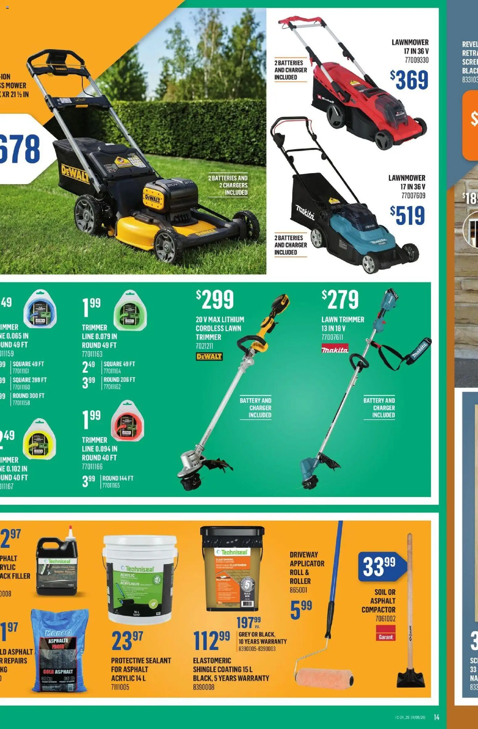 Canac flyer valid from 11.06.2026 | Page: 17 | Products: Mower, Battery