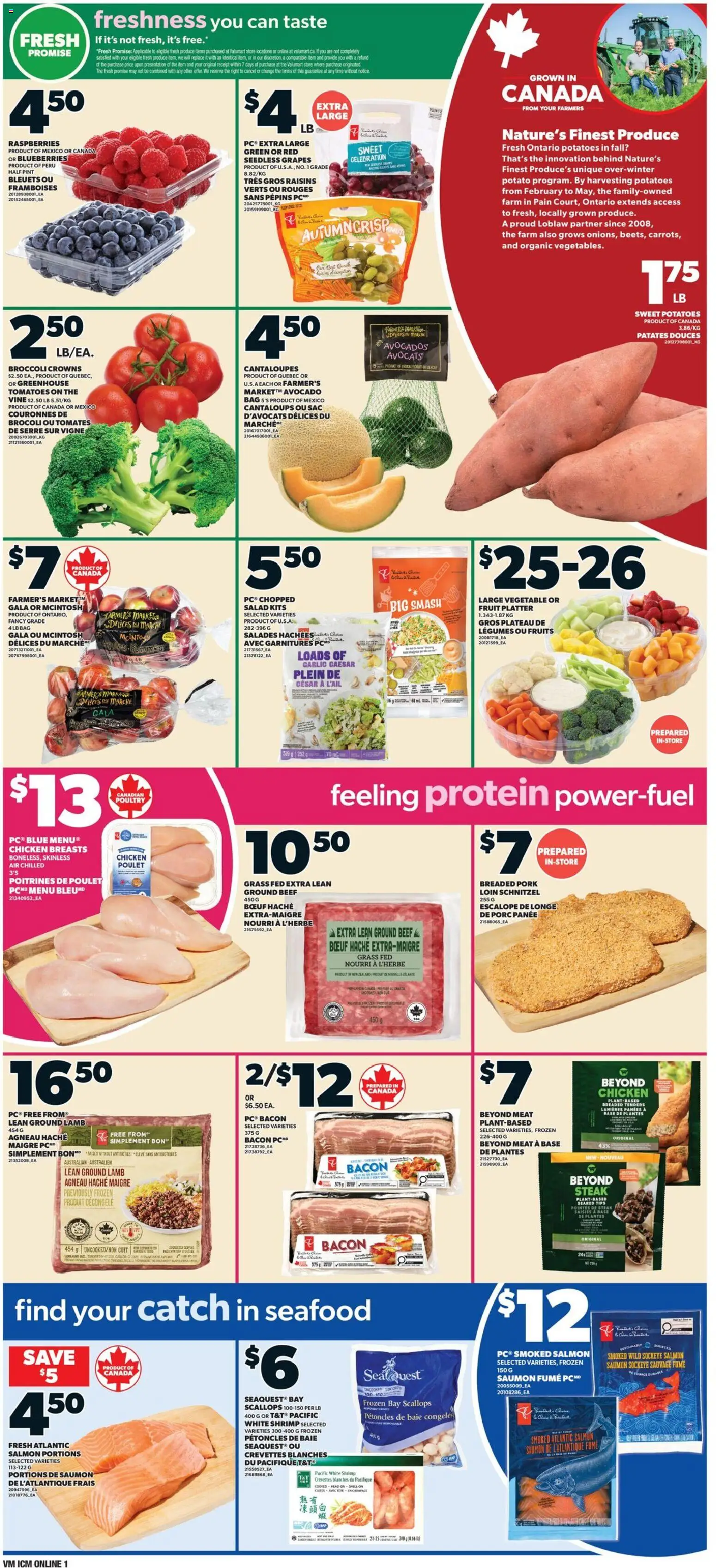 Valu Mart flyer valid from Sep 24, 2026 | Page: 3 | Products: Potatoes, Bag, Poultry, Avocado
