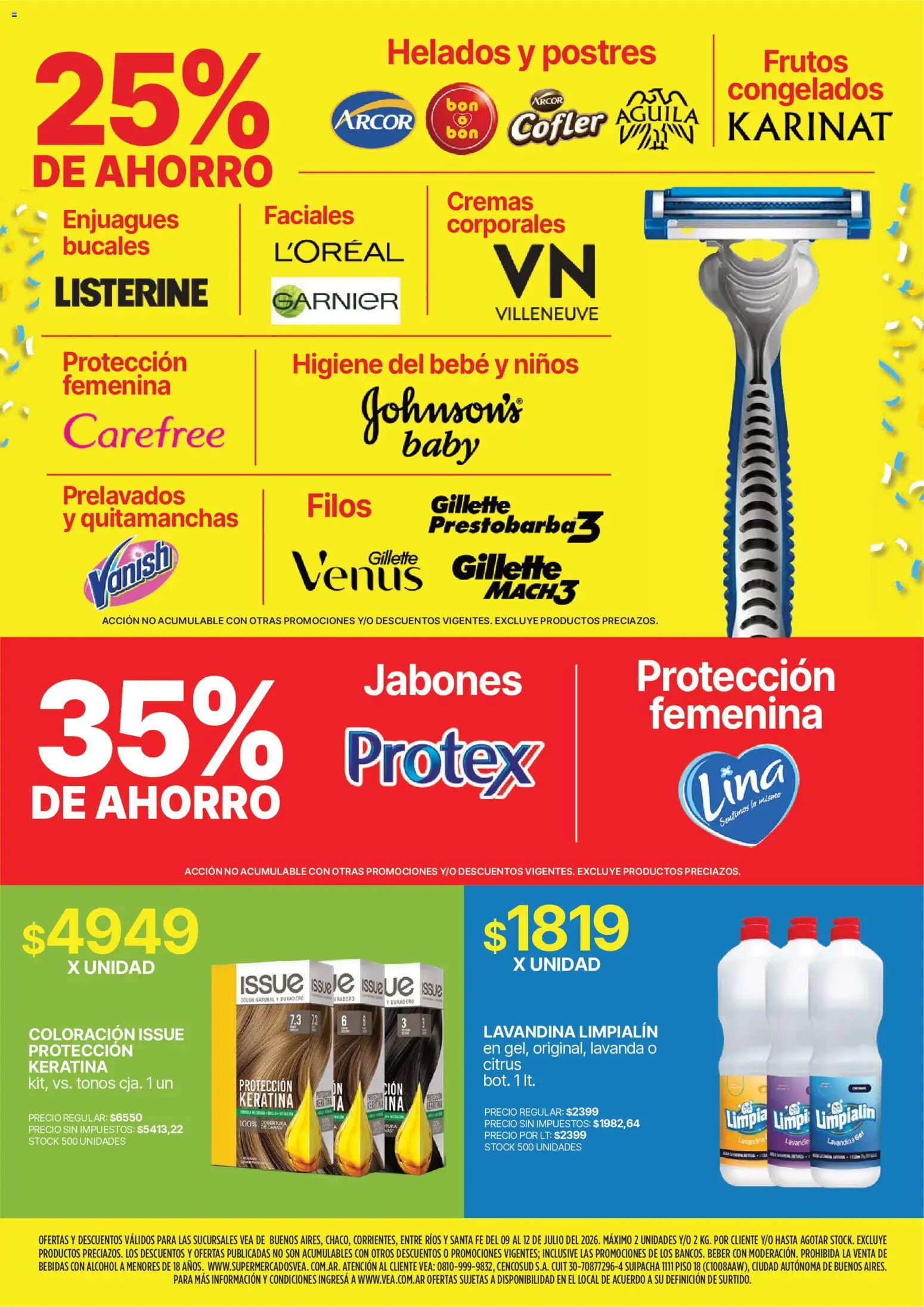 Vea - Fin de semana de ahorro | BA Nea │ válido desde el 09/07/2026 | Página: 8 | Productos: Lavandina, Quitamanchas