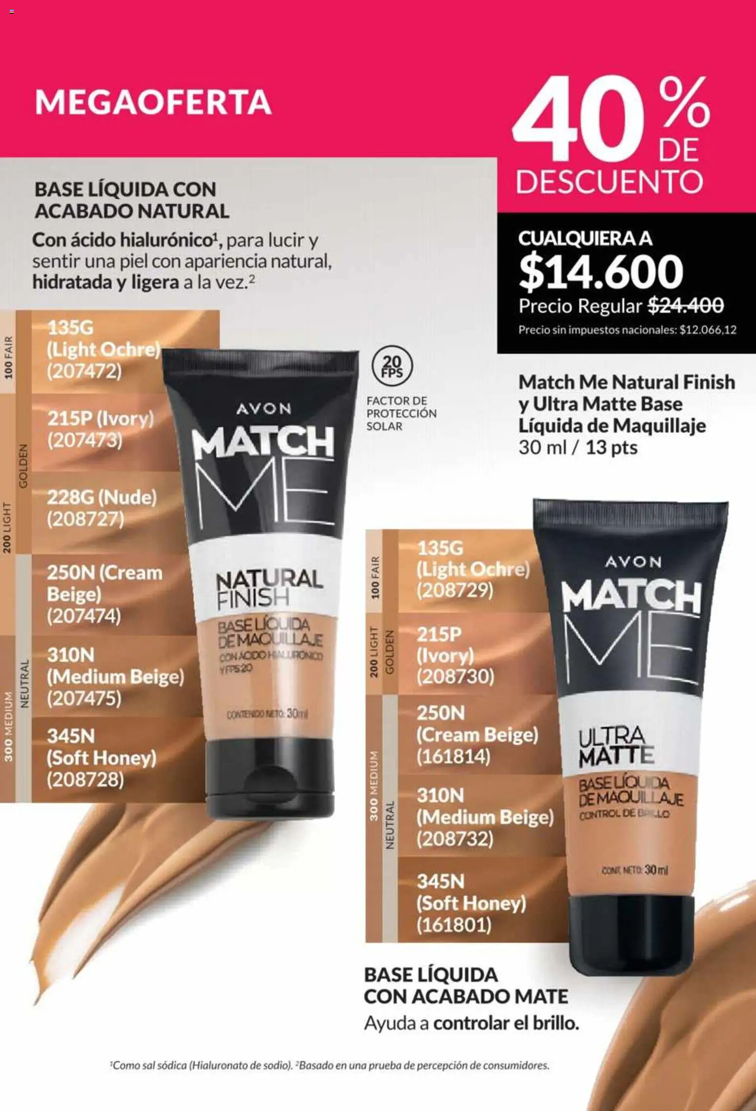 Catálogo AVON Campaña 5/2026 │ válido desde el 01.05.2026 | Página: 21 | Productos: Mate, Maquillaje, Sal, Brillo