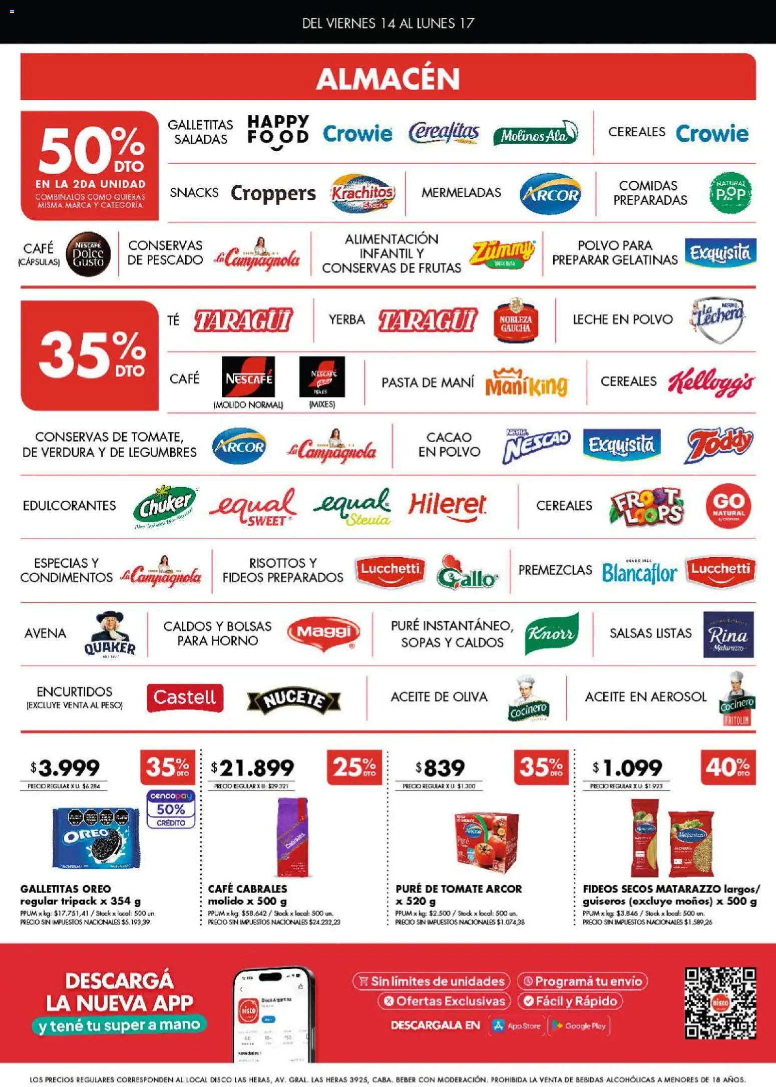 Disco - Ofertas │ válido desde el 13/08/2026 | Página: 2 | Productos: Disco, Peso, Yerba, Oliva