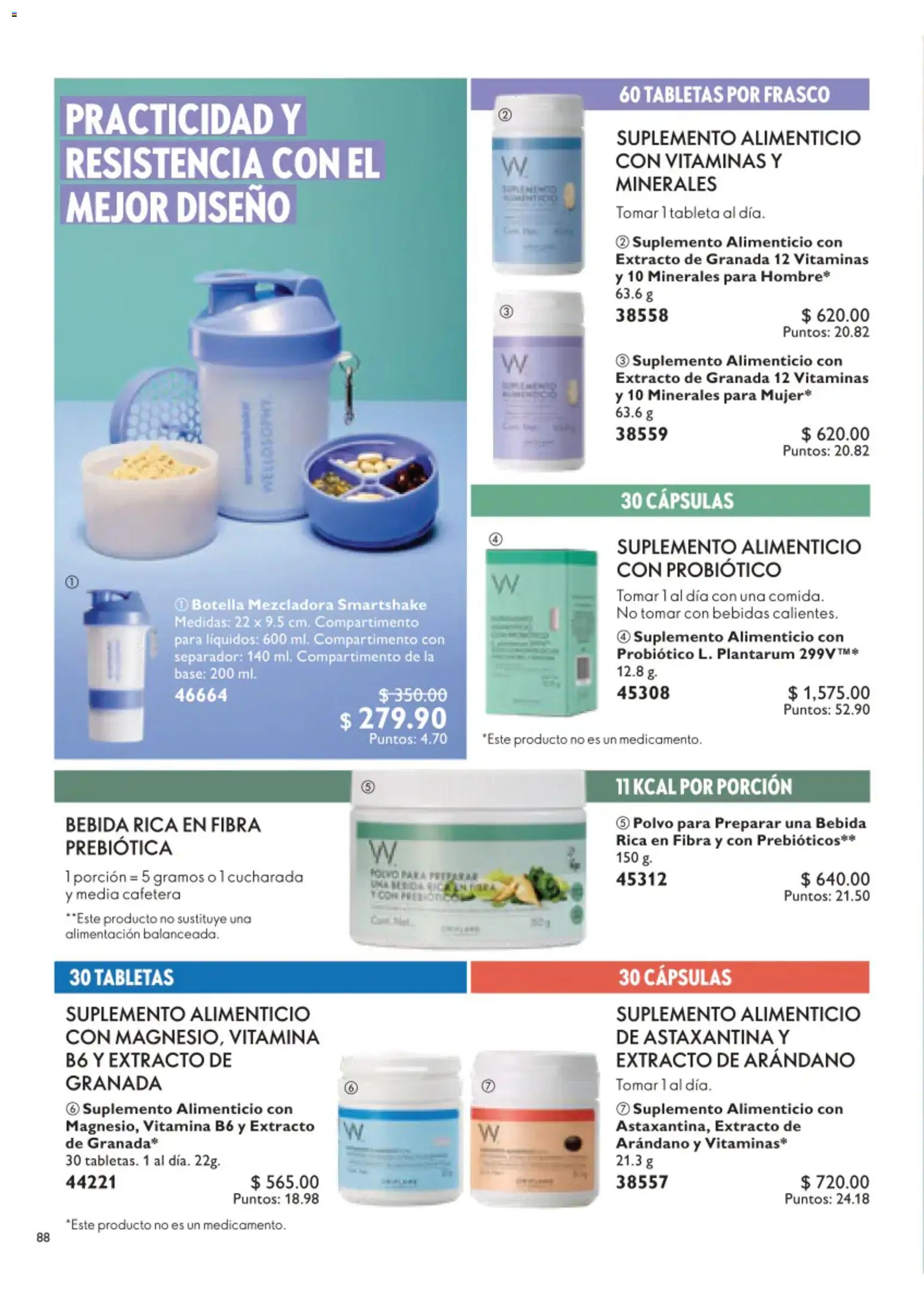 Nuevas ofertas de Oriflame válidas en toda la República Mexicana desde el 01/08/2026. ¡Encuentra las mejores ofertas en Oriflame campaña 11 2026! | Página: 88 | Productos: Frasco, Vitaminas, Cafetera, Botella