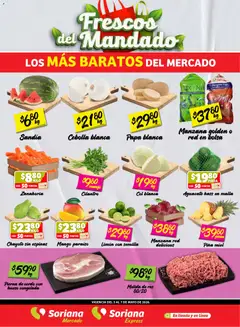 Vista previa de Soriana Frescos del Mandado Mercado: Saltillo y Torreón, nuevo folleto de la tienda, válido en México a partir del 05.05.2026
