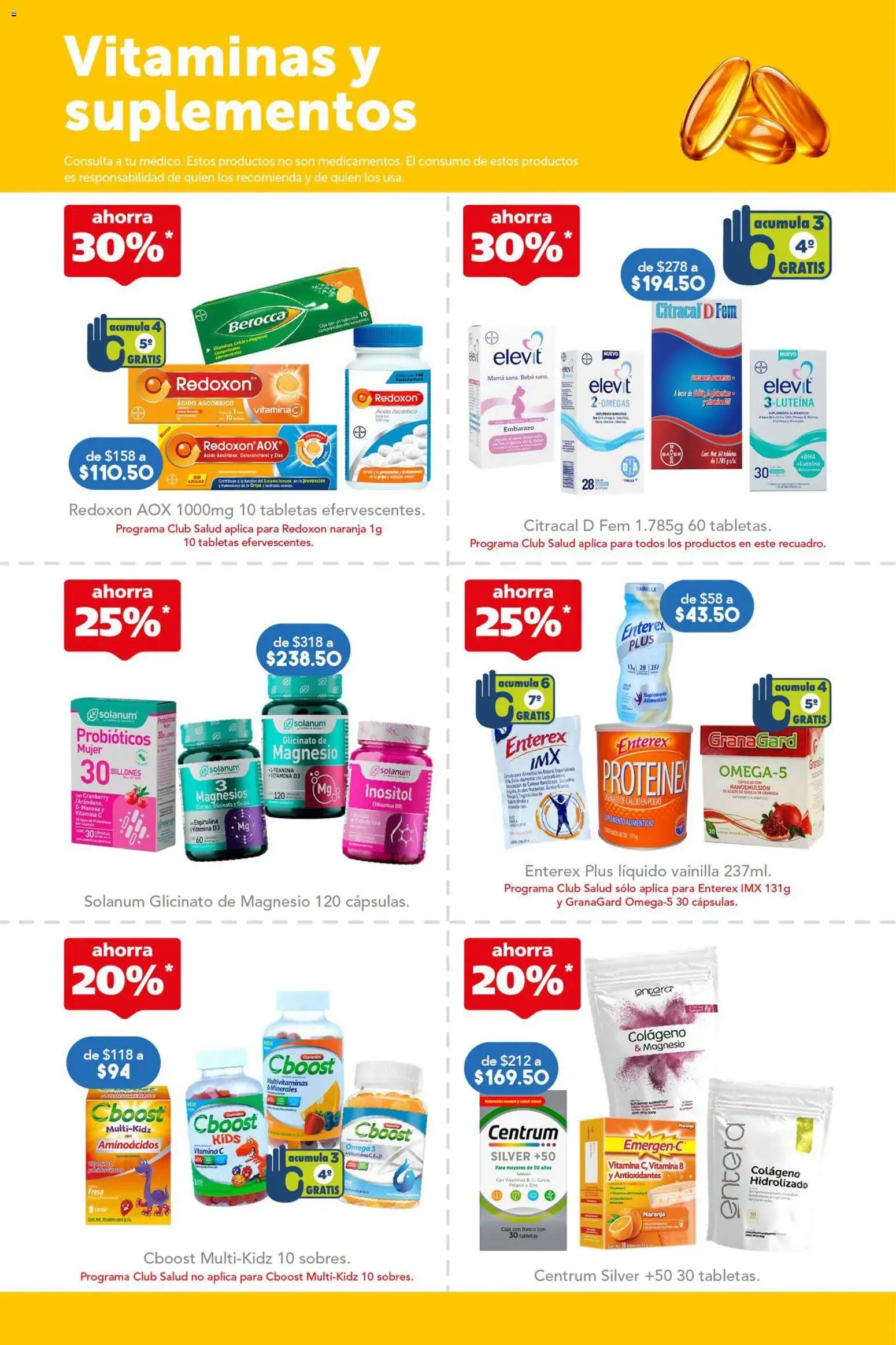 Nuevas ofertas de Farmacia San Pablo válidas en toda la República Mexicana desde el 30/08/2026. ¡Encuentra las mejores ofertas en Farmacia San Pablo catálogo! | Página: 4 | Productos: Vainilla, Vitaminas, Probióticos, Omega 3