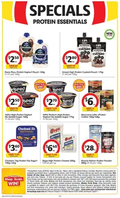 Preview of Coles catalogue QLD - valid from 09/09/2026 | Page: 32 | Products: Protein, Protein powder, Passionfruit, Sugar