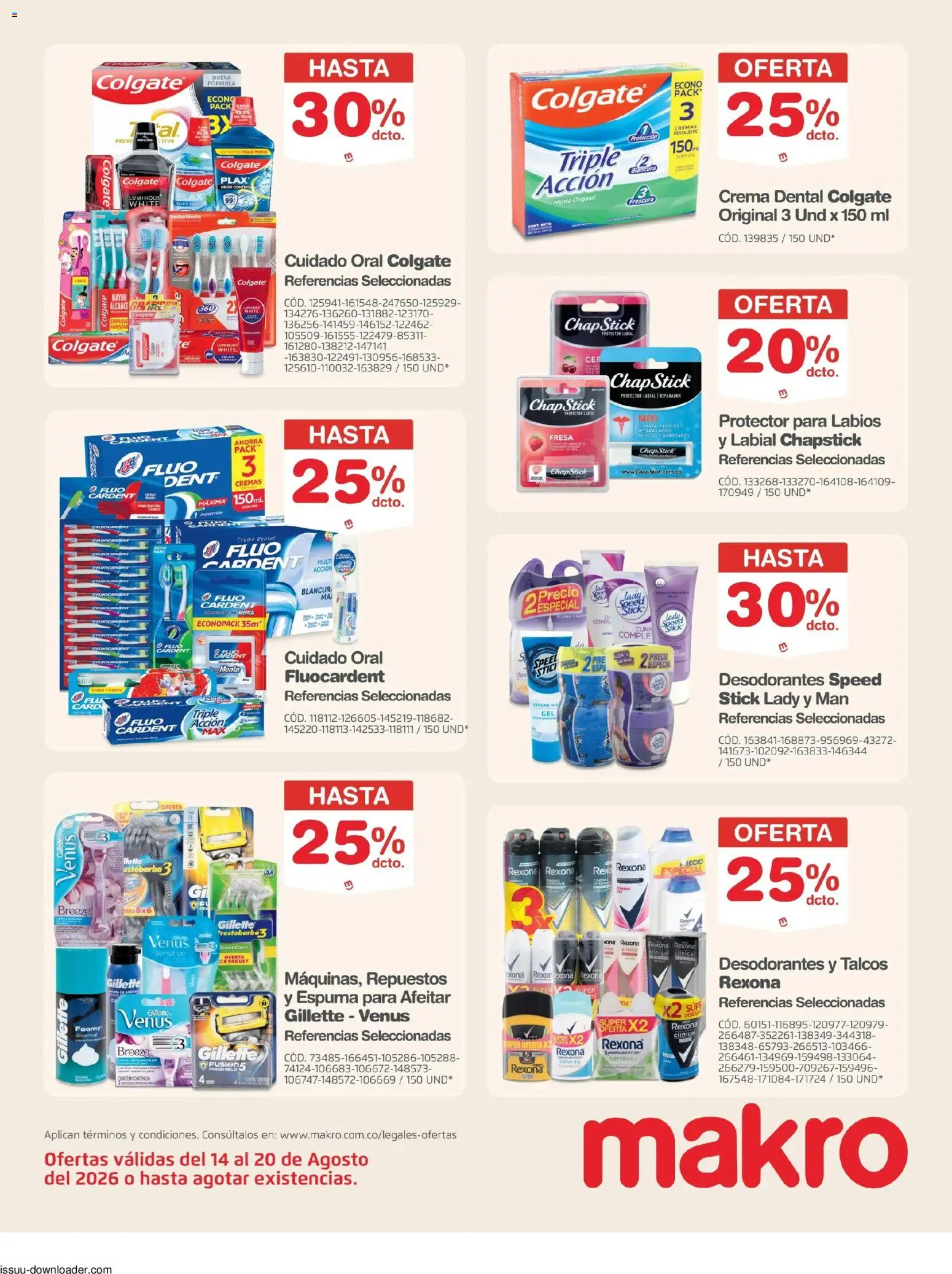 Makro revista - valida desde el 14/08/2026 | Página: 23 | Productos: Espuma, Crema, Fresa, Crema dental