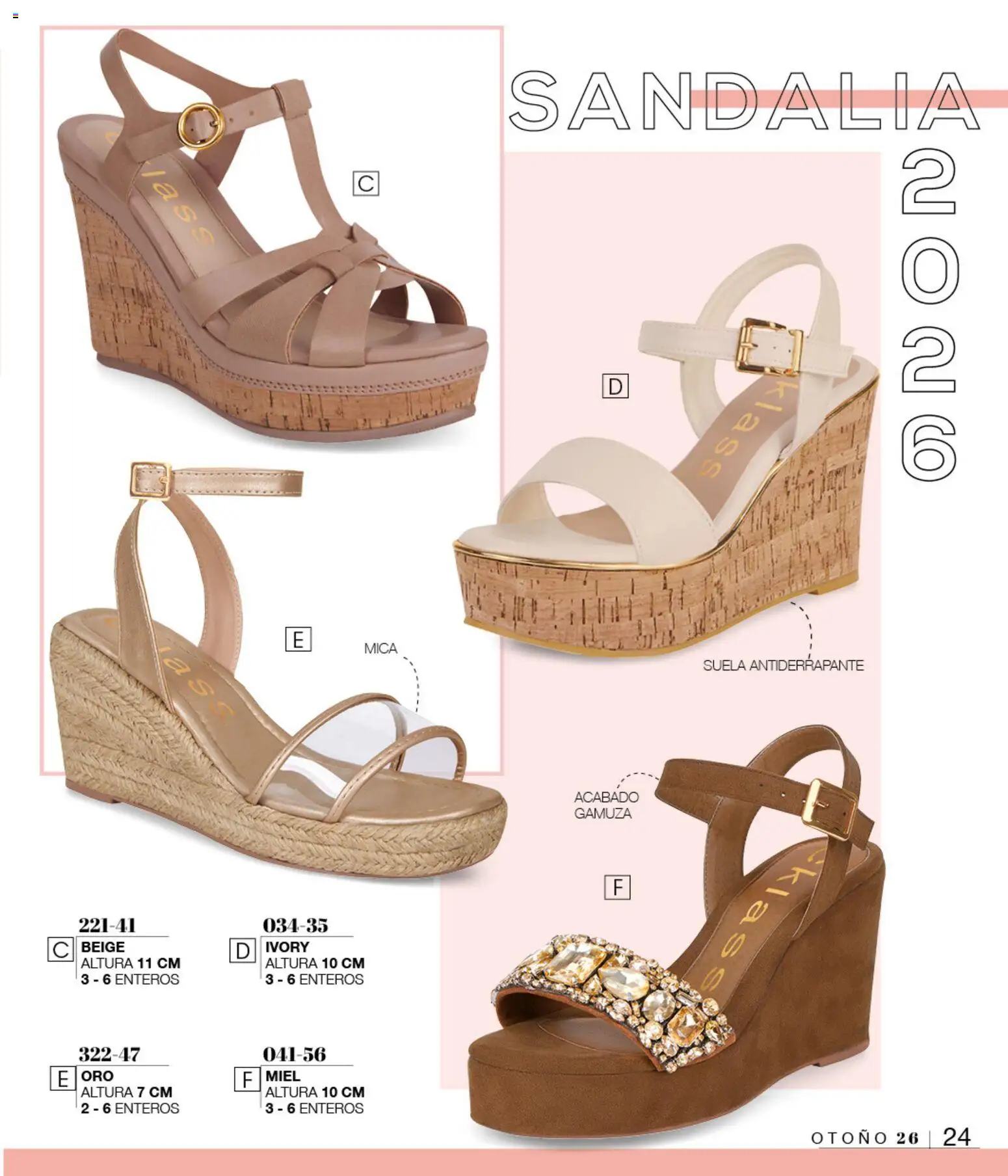 Nuevas ofertas de Cklass válidas en toda la República Mexicana desde el 08/07/2026. ¡Encuentra las mejores ofertas en Cklass catálogo Sandalias! | Página: 27 | Productos: Gamuza, Miel