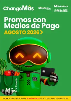 Vista previa Changomas Medios de pago válido desde el 01/08/2026
