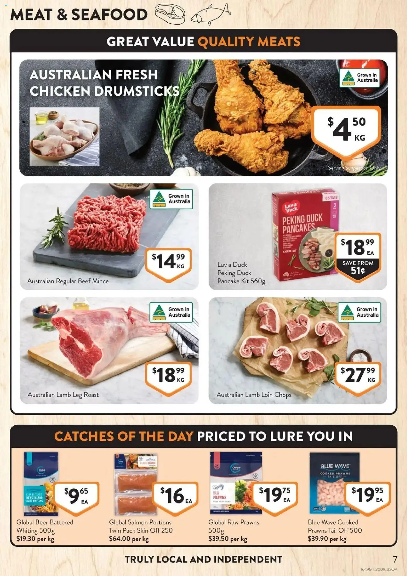 Foodworks catalogue - valid from 30/09/2026 | Page: 7 | Products: Peking duck, Chicken, Meat, Prawns
