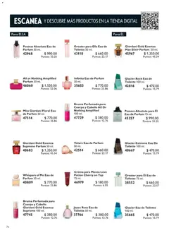 Vista previa de Oriflame campaña 13 2026, nuevo folleto de la tienda, válido en México a partir del 12/09/2026 | Página: 76 | Productos: Crema para manos, Crema, Bruma, Eau de toilette