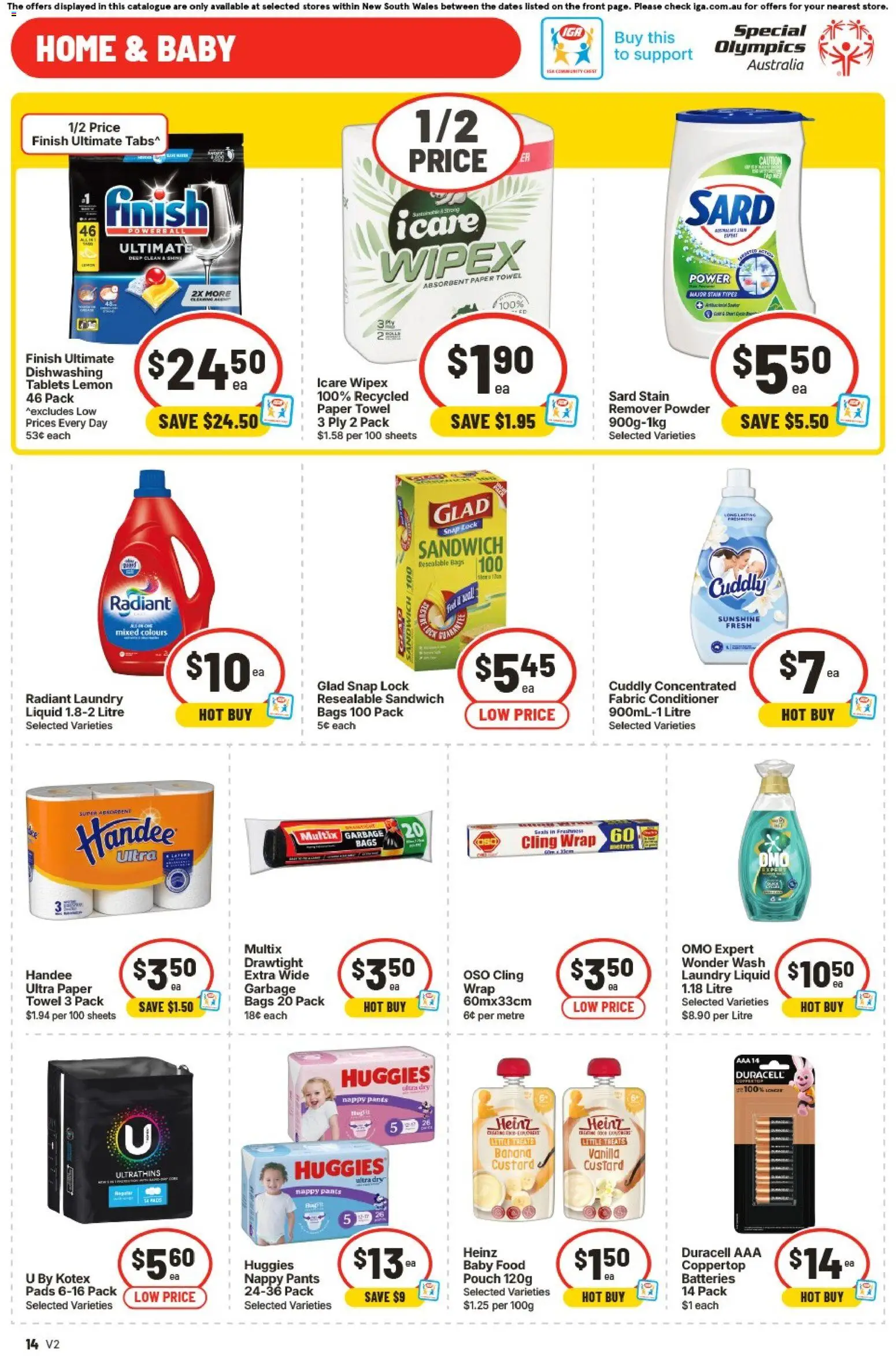 IGA catalogue - valid from 13.05.2026 | Page: 15 | Products: Baby food, Lemon, Batteries, Tablets