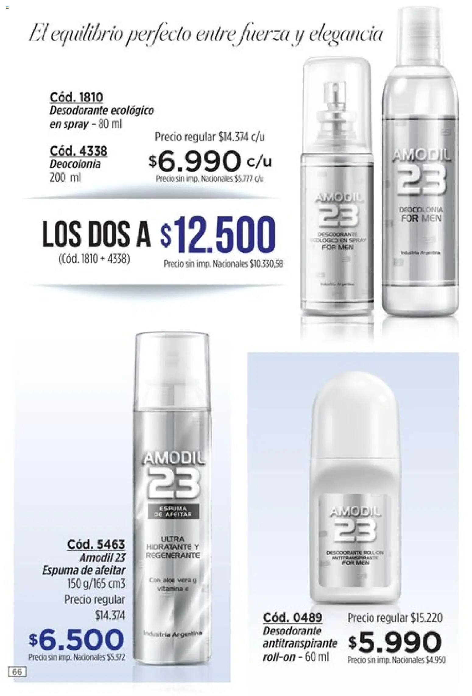 Amodil - Campaña 10 │ válido desde el 01.06.2026 | Página: 66 | Productos: Espuma de afeitar, Desodorante, Antitranspirante, Espuma