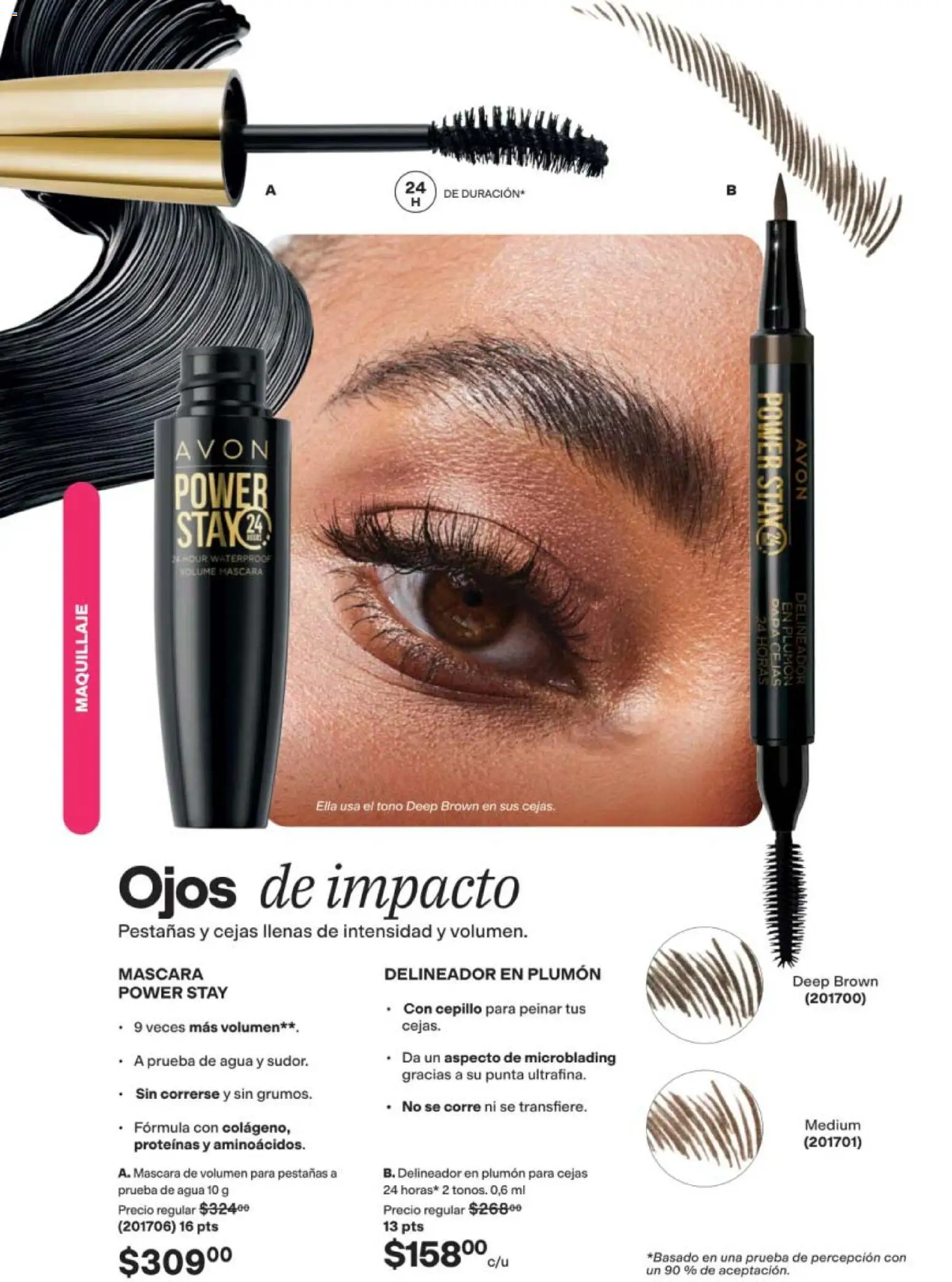 Nuevas ofertas de AVON válidas en toda la República Mexicana desde el 24.04.2026. ¡Encuentra las mejores ofertas en AVON campaña 7 2026! | Página: 26 | Productos: Cepillo, Máscara, Agua, Delineador