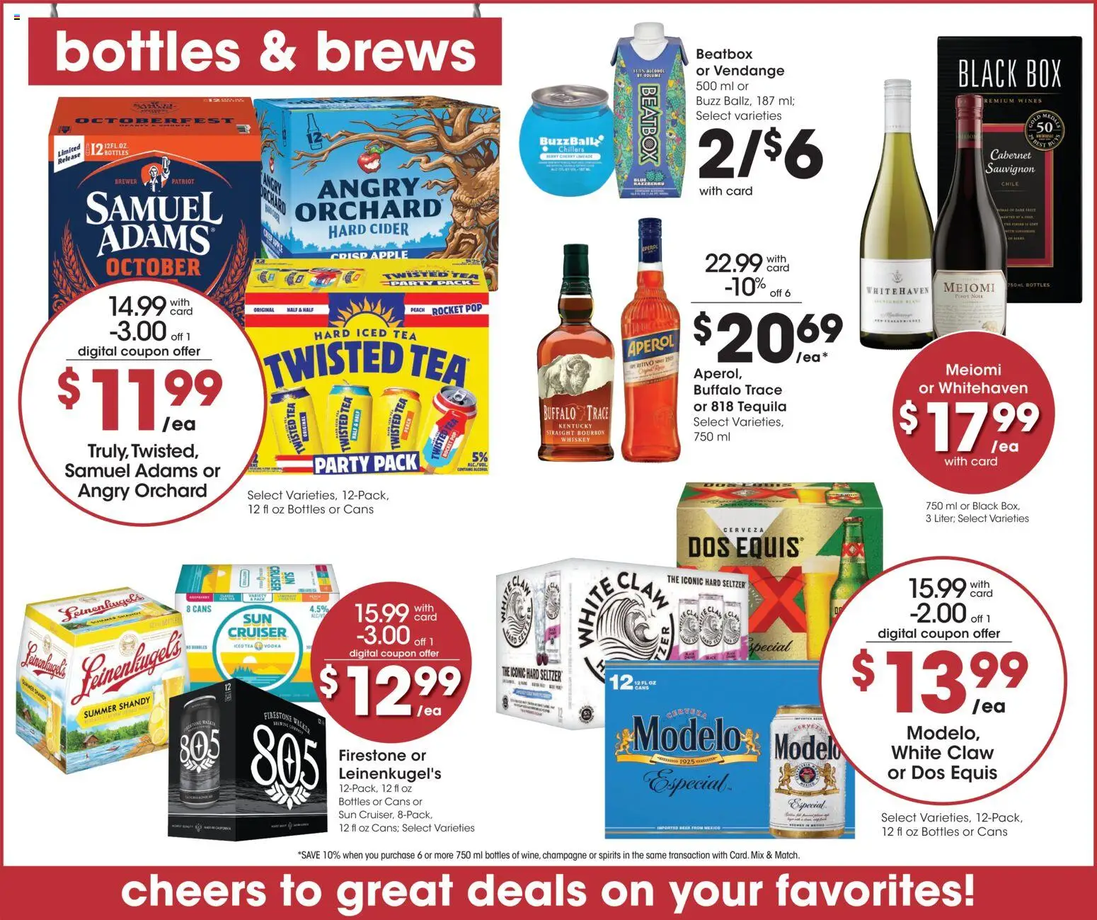 Fry's Food Weekly Ad - valid from 09/09/2026 | Page: 13 | Products: Champagne, Tea, Vodka, Peach