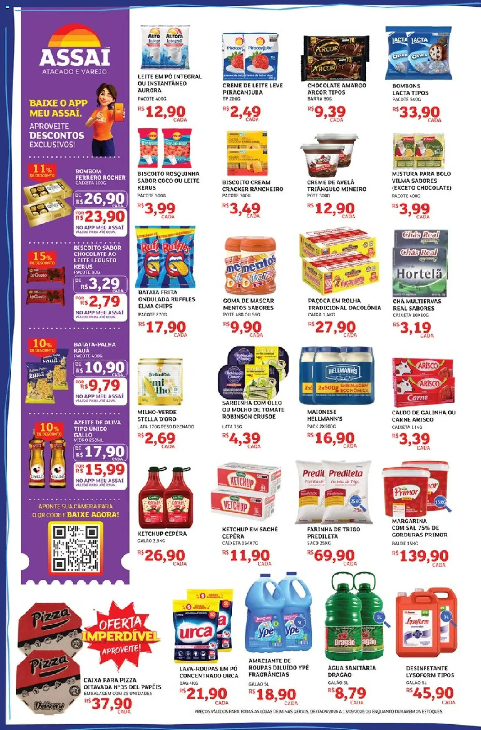 Assaí Atacadista Folheto - válido de 07/09/2026 | Página: 2 | Produtos: Coco, Caixa, Carne, Amaciante