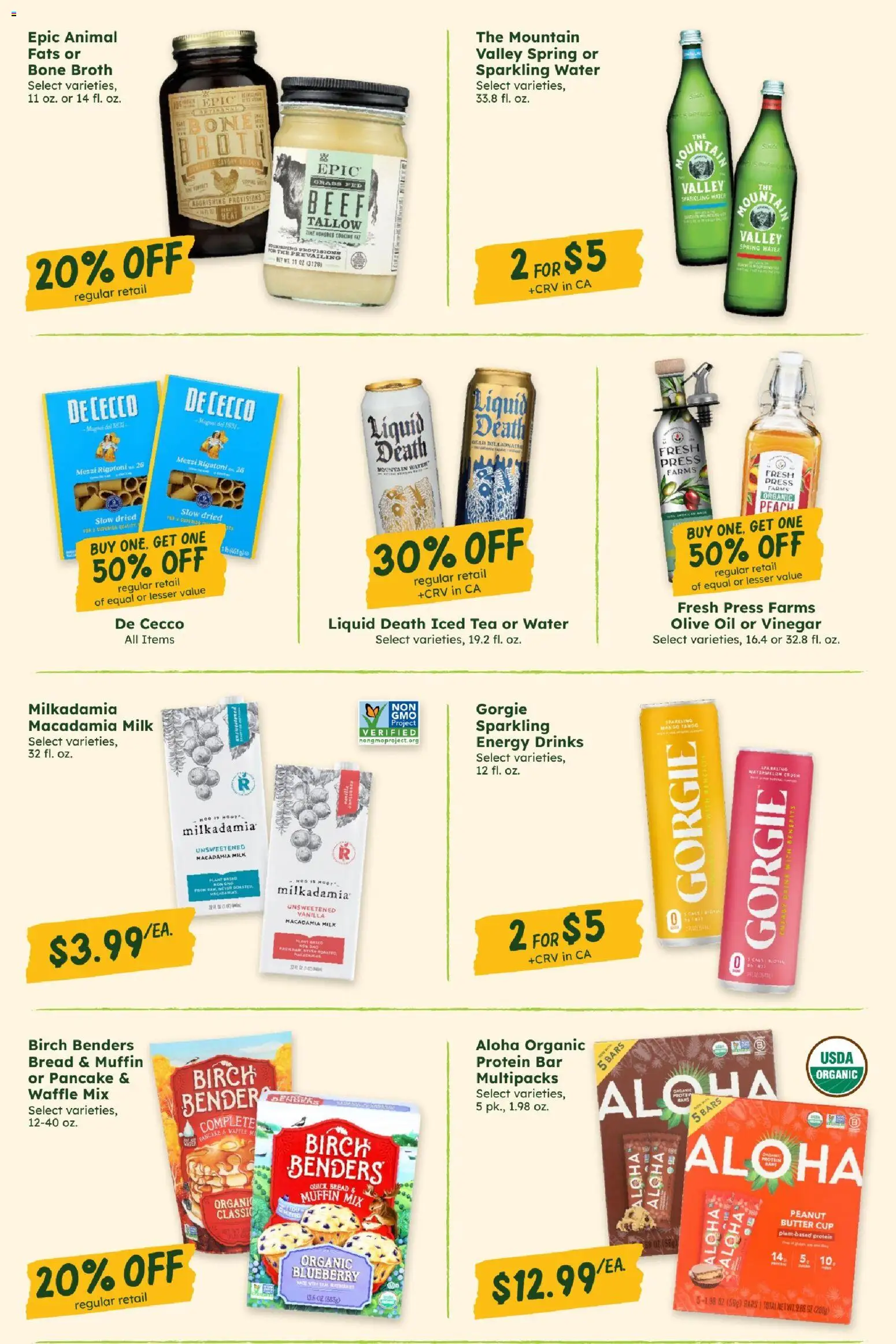 Sprouts Monthly Ad - valid from 09/23/2026 | Page: 15 | Products: Vinegar, Milk, Olive oil, Muffin