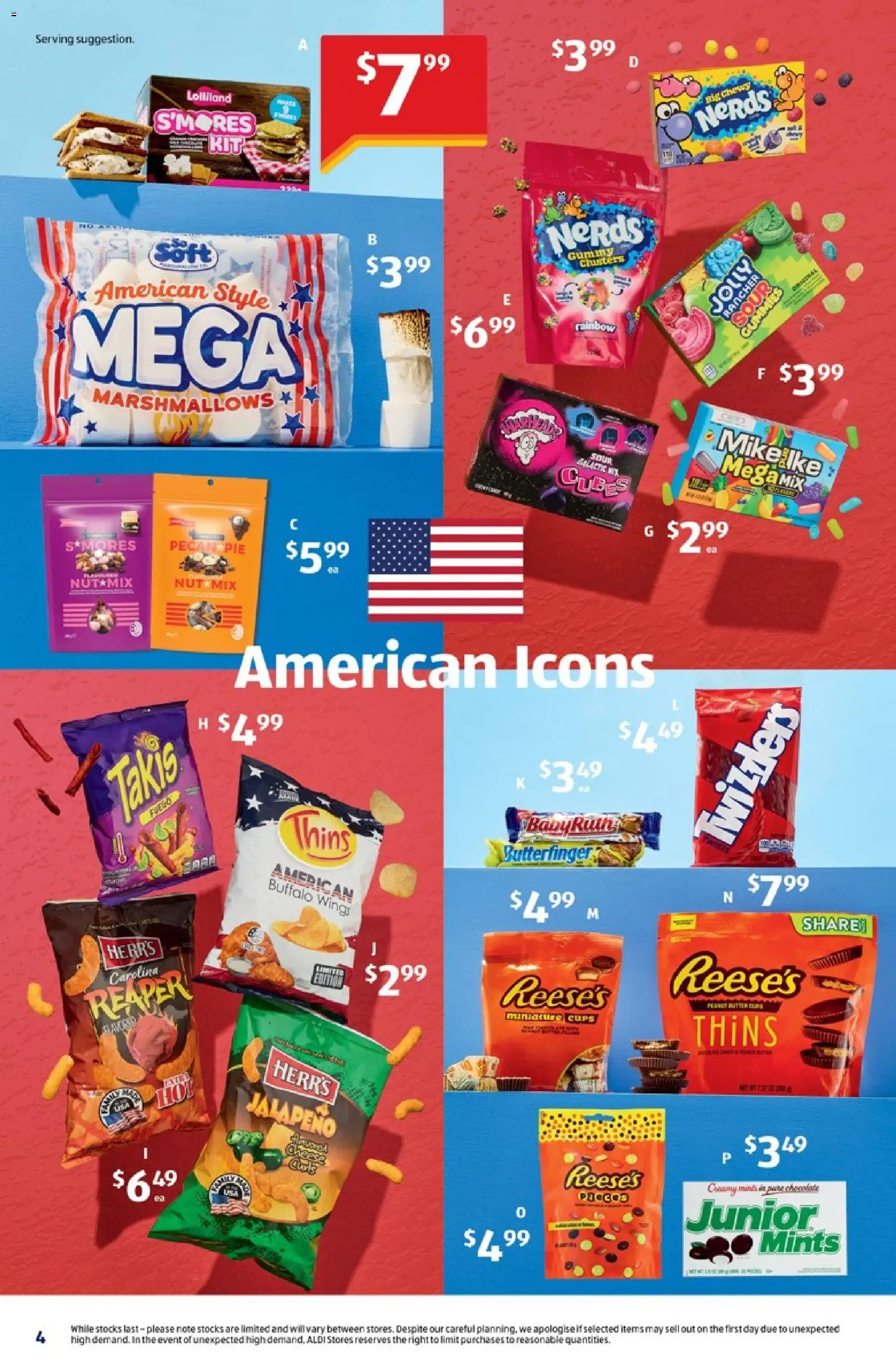 Aldi catalogue - valid from 24.06.2026 | Page: 4 | Products: Cups, Butter, Cheese, Chocolate
