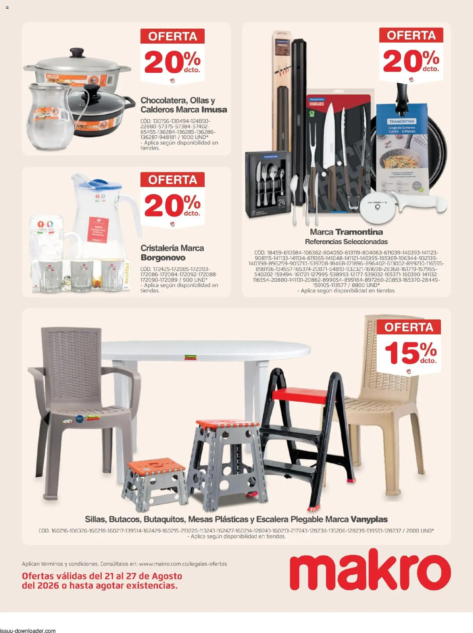 Makro revista - valida desde el 21/08/2026 | Página: 3 | Productos: Juego, Escalera