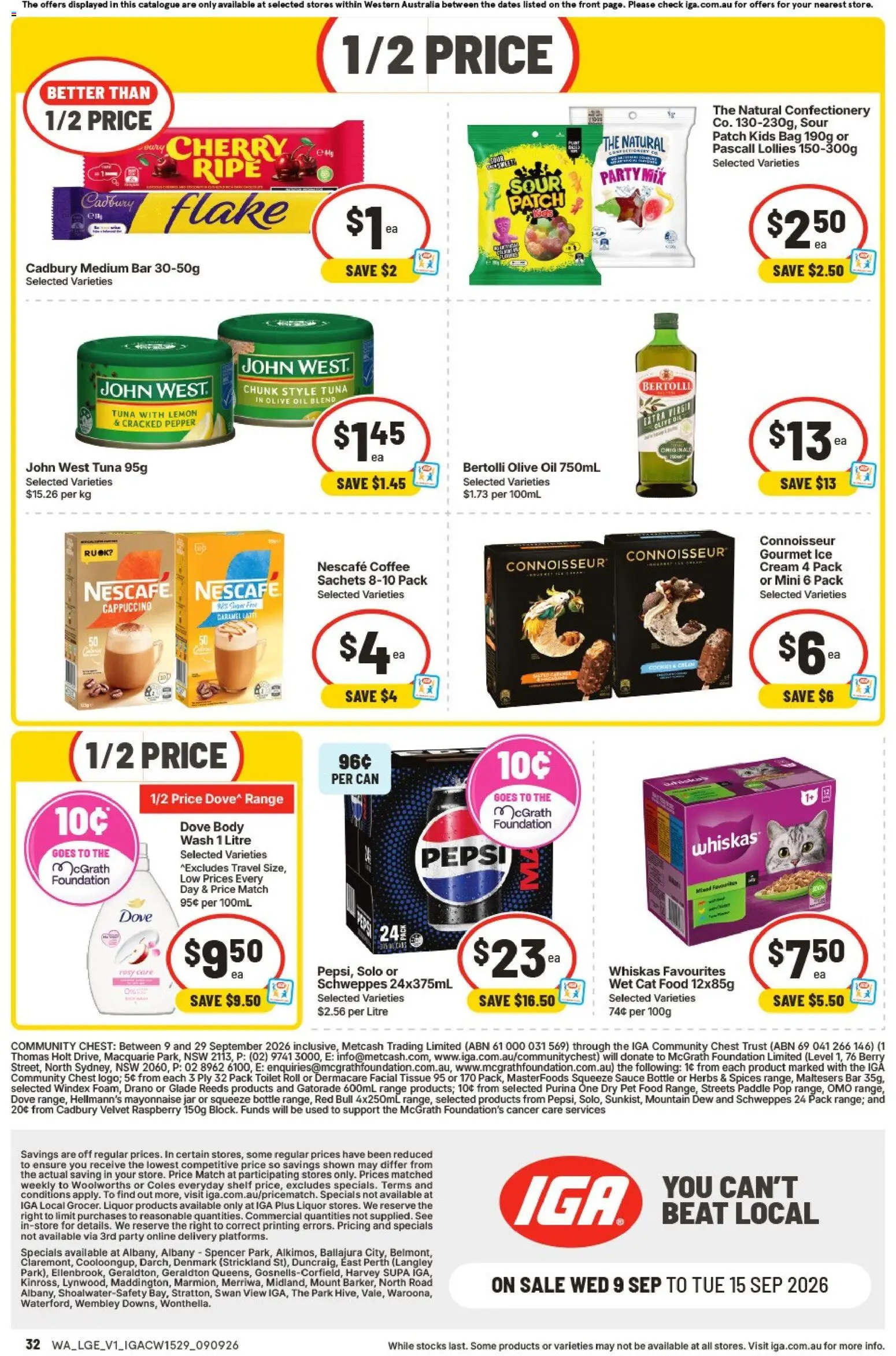 IGA catalogue - valid from 09/09/2026 | Page: 2 | Products: Food, Cappuccino, Ice, Foundation