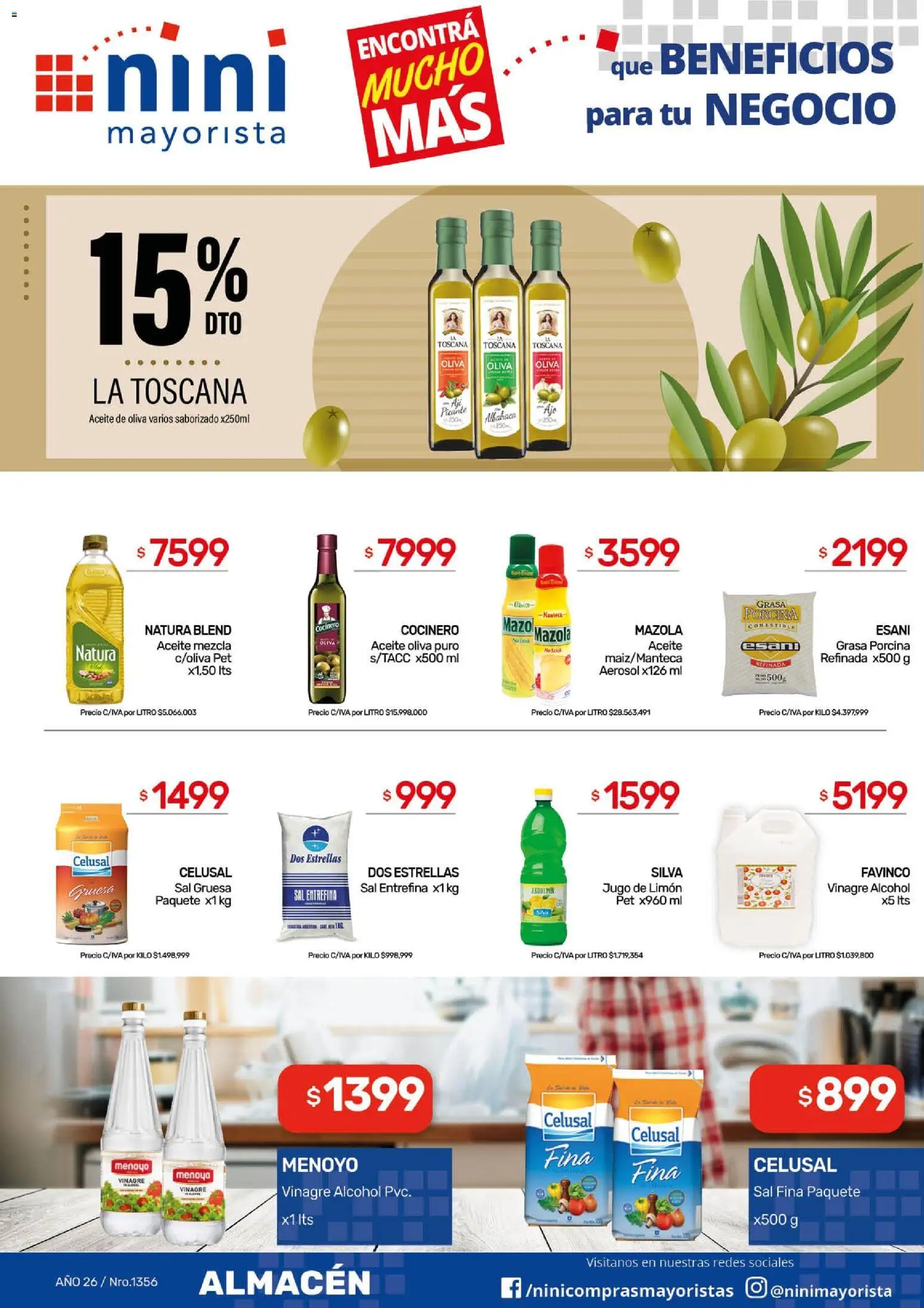 NINI Mayorista ofertas │ válido desde el 20.04.2026 | Página: 20 | Productos: Sal, Oliva, Limón, Jugo