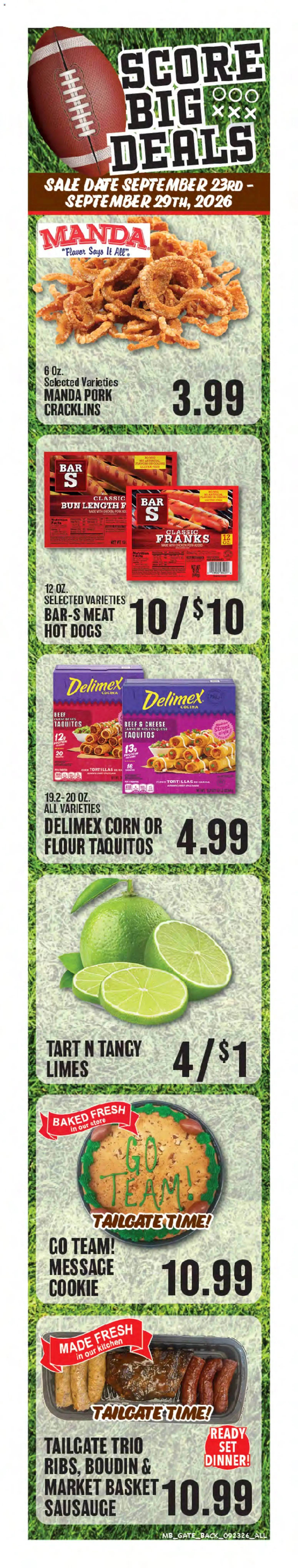 Market Basket Weekly Ad - valid from 09/23/2026 | Page: 2 | Products: Basket, Pork, Protein, Date