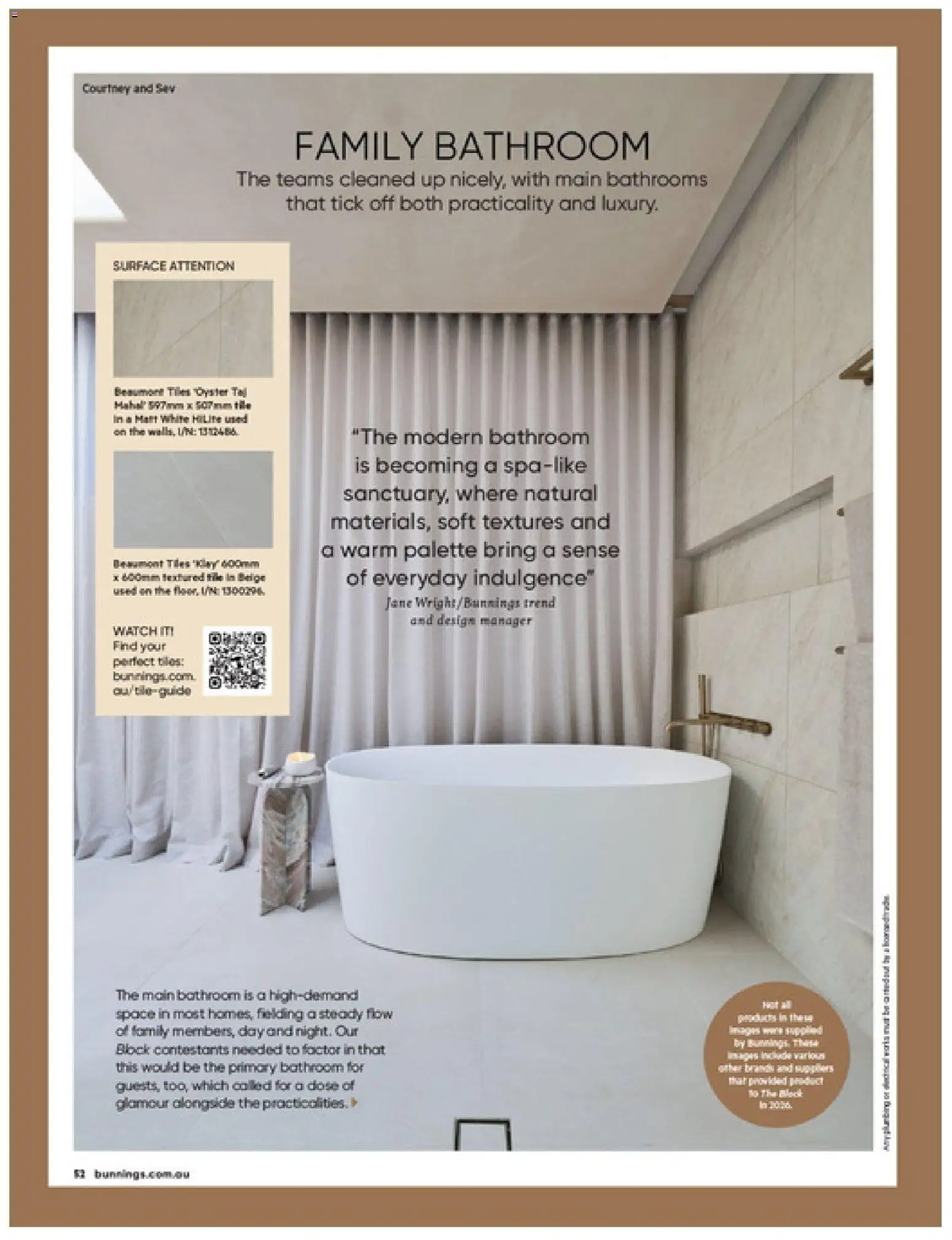 Bunnings Warehouse catalogue - valid from 01/09/2026 | Page: 52 | Products: Watch, Tiles, Bathroom