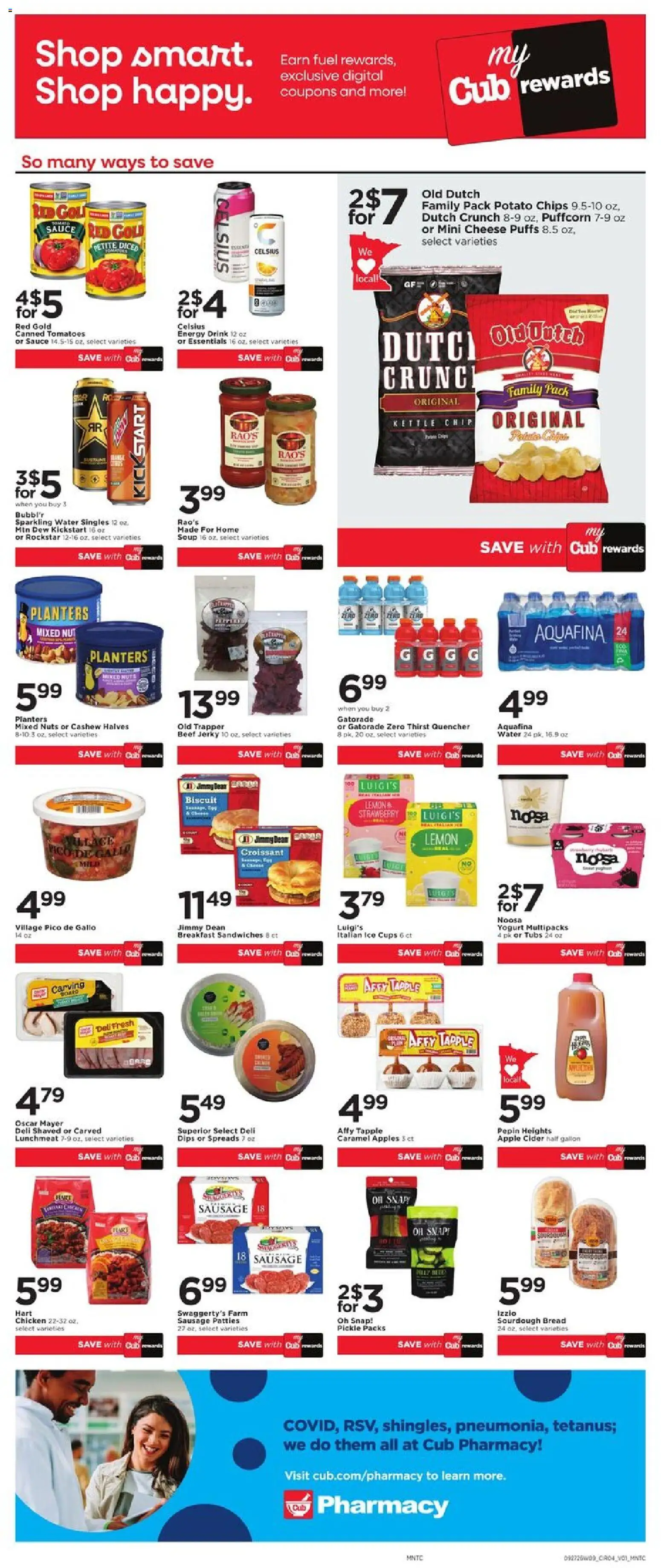 Cub Foods Weekly Ad - valid from 09/27/2026 | Page: 8 | Products: Jerky, Apples, Chips, Water