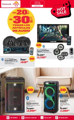Vista previa de Del Sol y Woolworth Hot Sale, nuevo folleto de la tienda, válido en México a partir del 25.05.2026 | Página: 7 | Productos: Radio, Control remoto, Cámara, Body