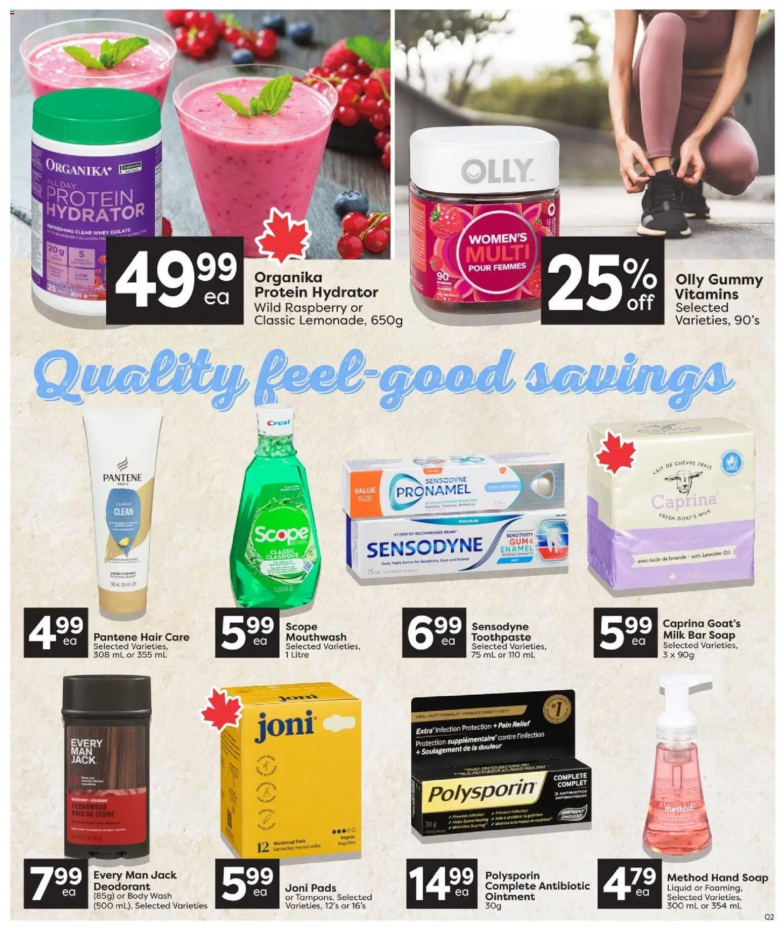 Quality Foods flyer valid from Jul 23, 2026 | Page: 11 | Products: Body wash, Deodorant, Milk, Oil