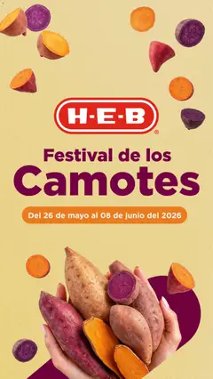 Vista previa de H-E-B folleto Festival de los Camotes, nuevo folleto de la tienda, válido en México a partir del 26.05.2026