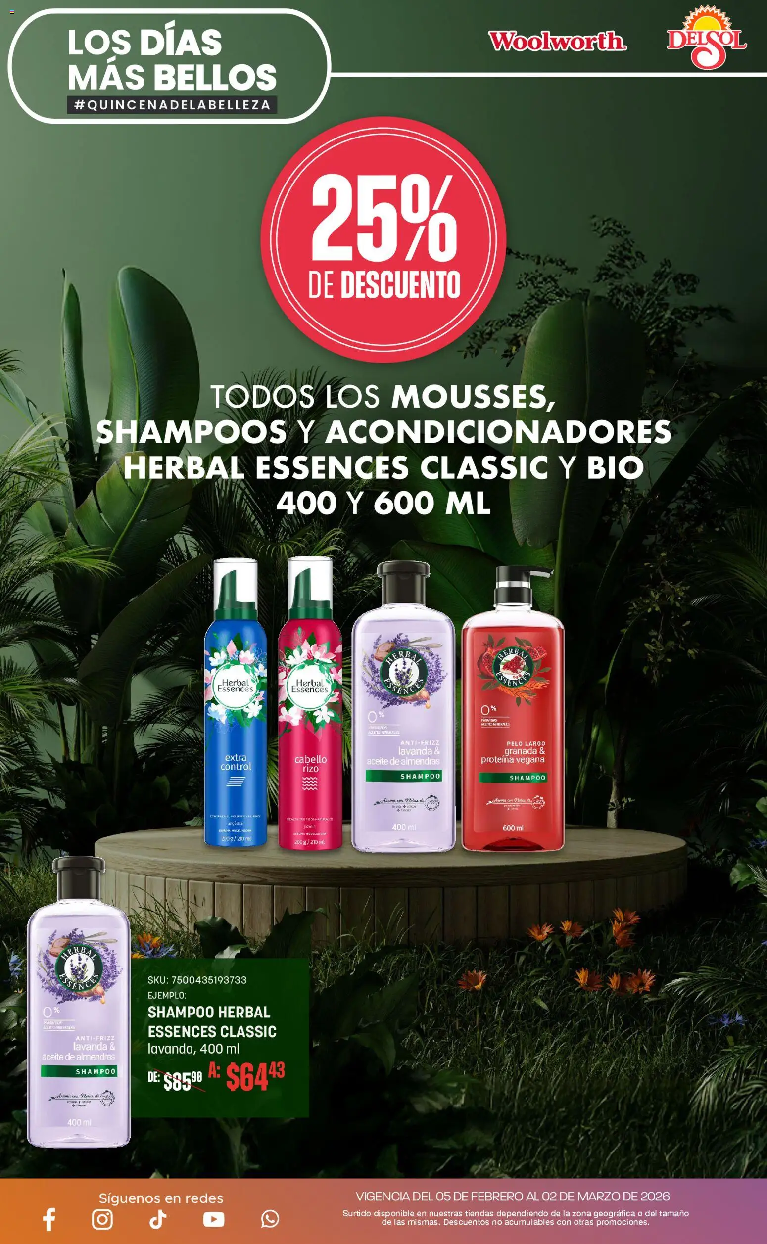 Nuevas ofertas de Del Sol y Woolworth válidas en toda la República Mexicana desde el 05/02/2026. ¡Encuentra las mejores ofertas en Del Sol y Woolworth catálogo! | Página: 4 | Productos: Almendras, Aceite