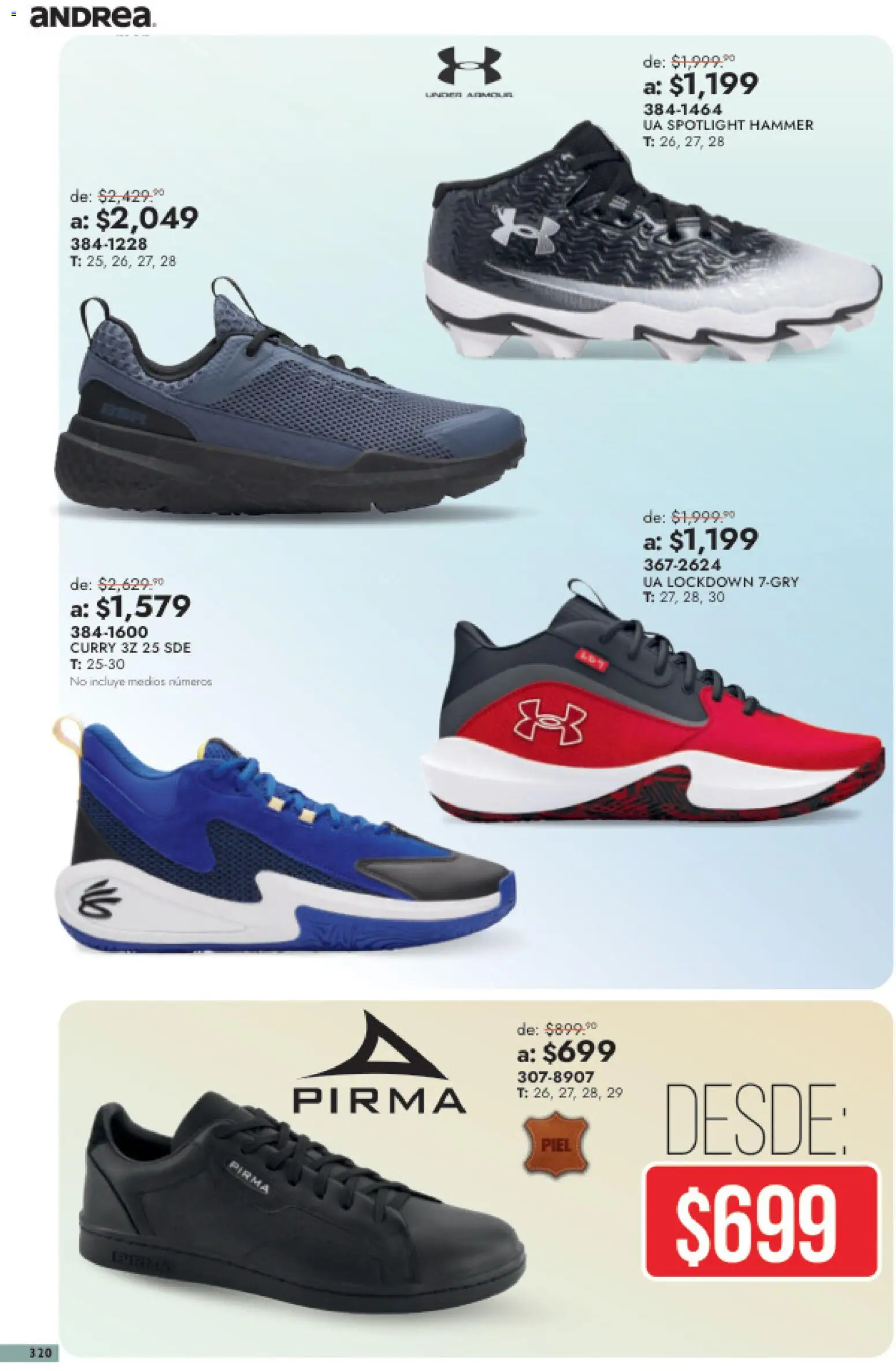 Nuevas ofertas de Andrea válidas en toda la República Mexicana desde el 26/07/2026. ¡Encuentra las mejores ofertas en Andrea catálogo Outlet! | Página: 320