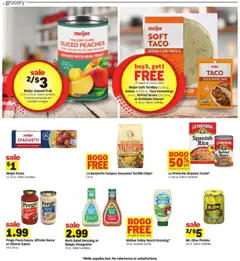 Preview of Meijer weekly ads valid from 06.05.2026 | Page: 9 | Products: Peaches, Rice, Salad, Sauce