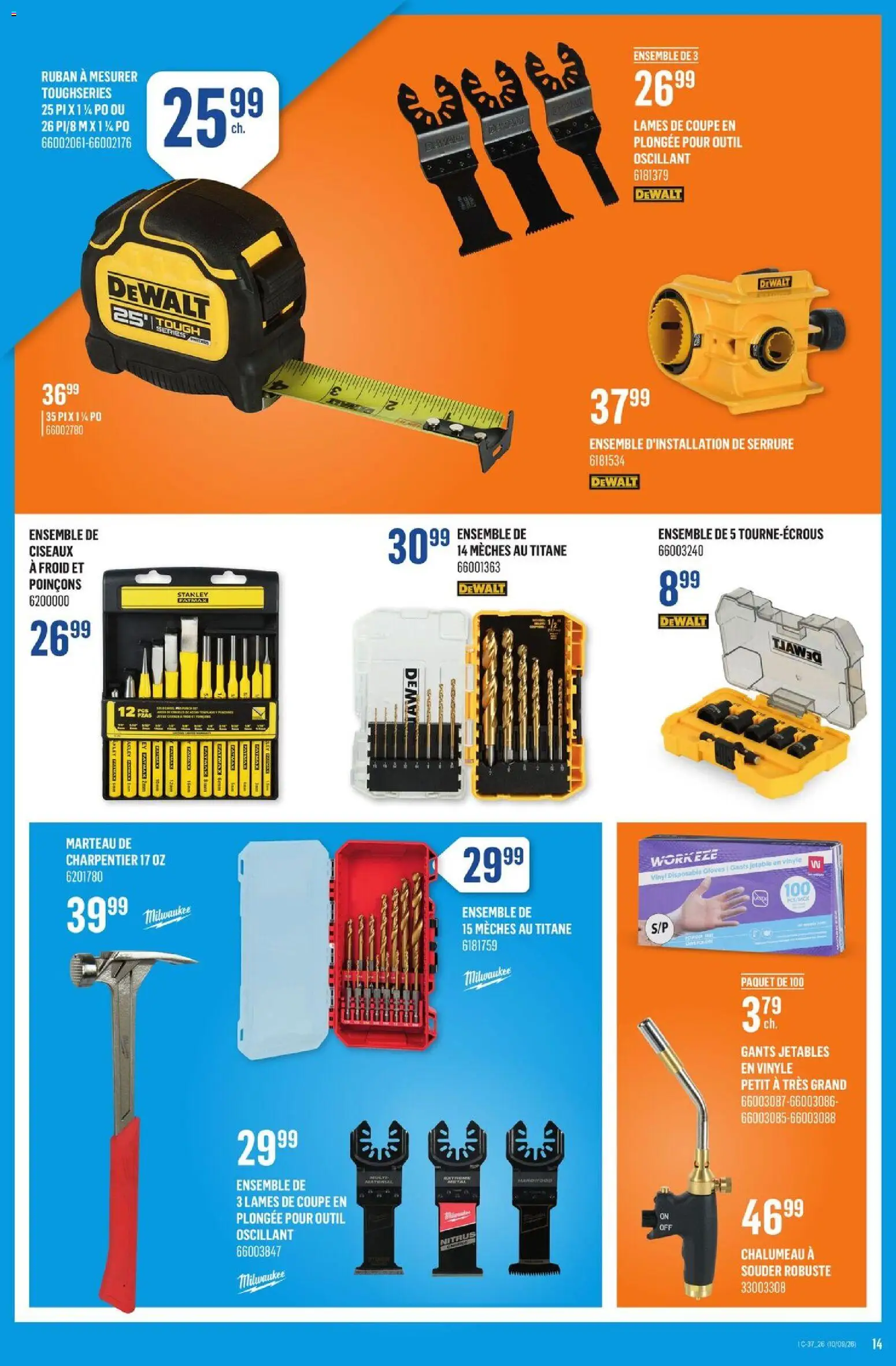 Canac flyer valid from Sep 10, 2026 | Page: 14 | Products: Gloves, Disposable gloves